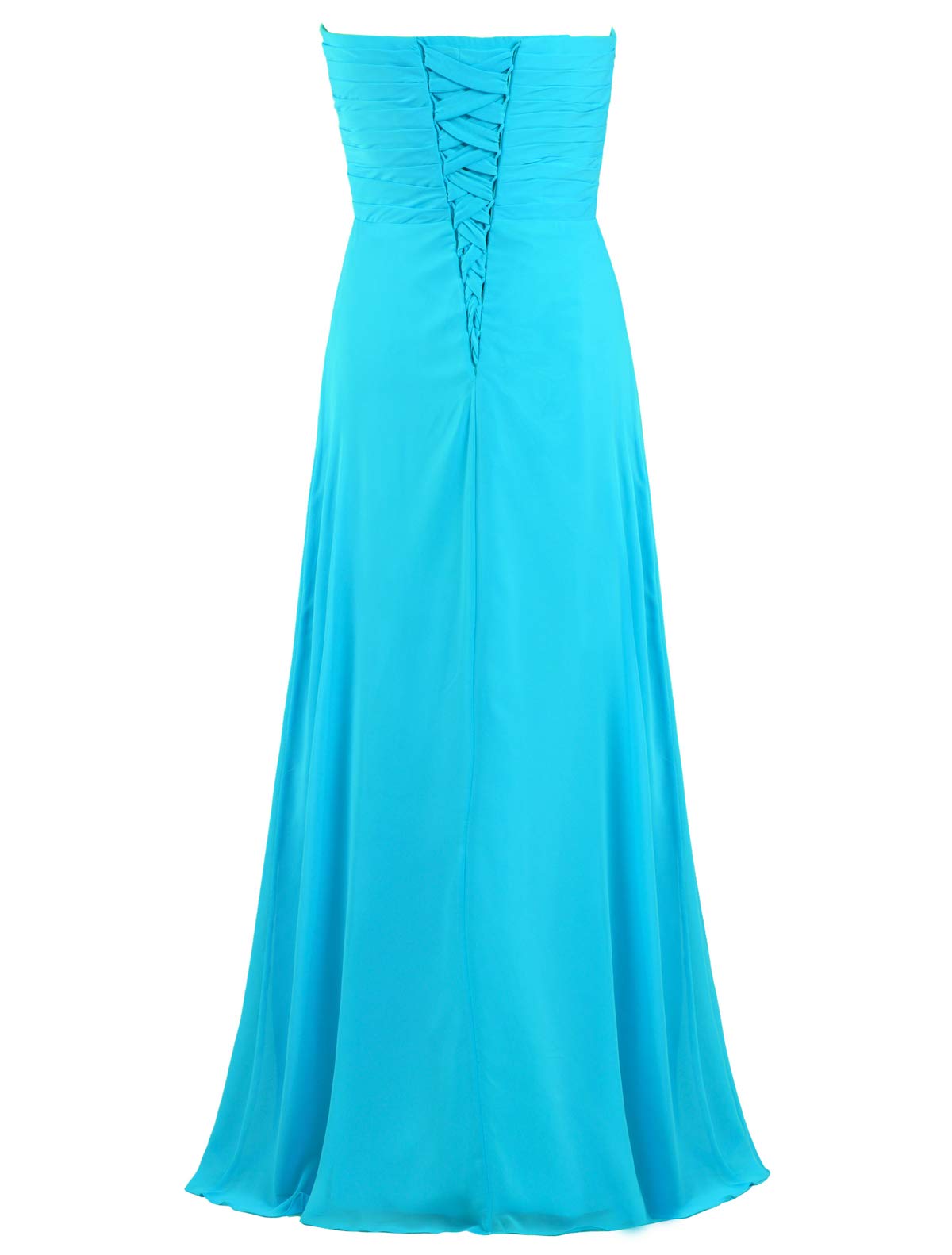 Elegant Women's Chiffon Bridesmaid Dress - Long Formal Evening Gown for Wedding Party, Prom, and Special Occasions