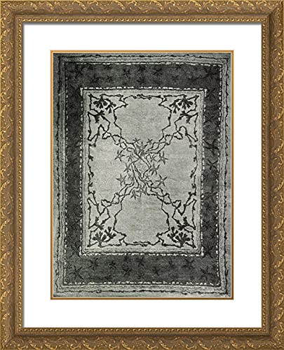 Gold Ornate Wood Frame with Double Matting