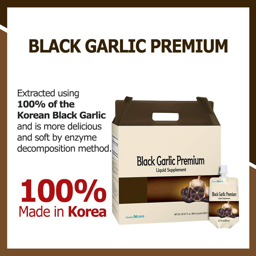Premium Black Garlic Liquid Supplement - Natural Stress Relief & Liver Support for Frequent Drinkers - No Preservatives or Artificial Additives [60 Pack] - Perfect for Daily Wellness Routine & Hangover Recovery