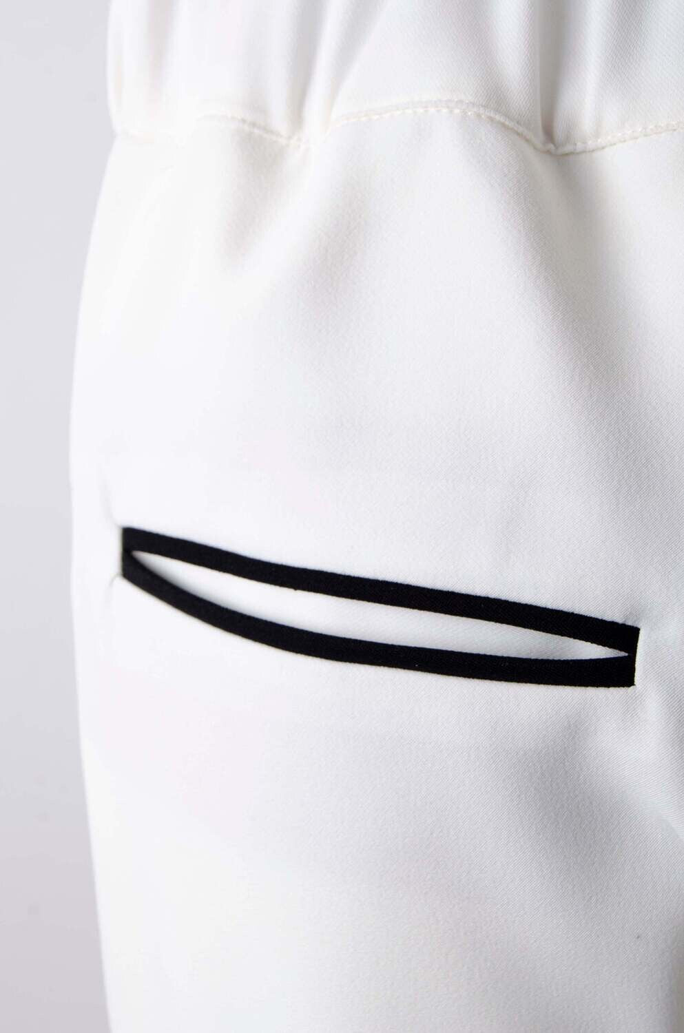 Women's White Chic Pajama Pants - Soft Cotton Sleepwear for Lounge & Bedtime Comfort - Perfect for Relaxing at Home or Sleepovers