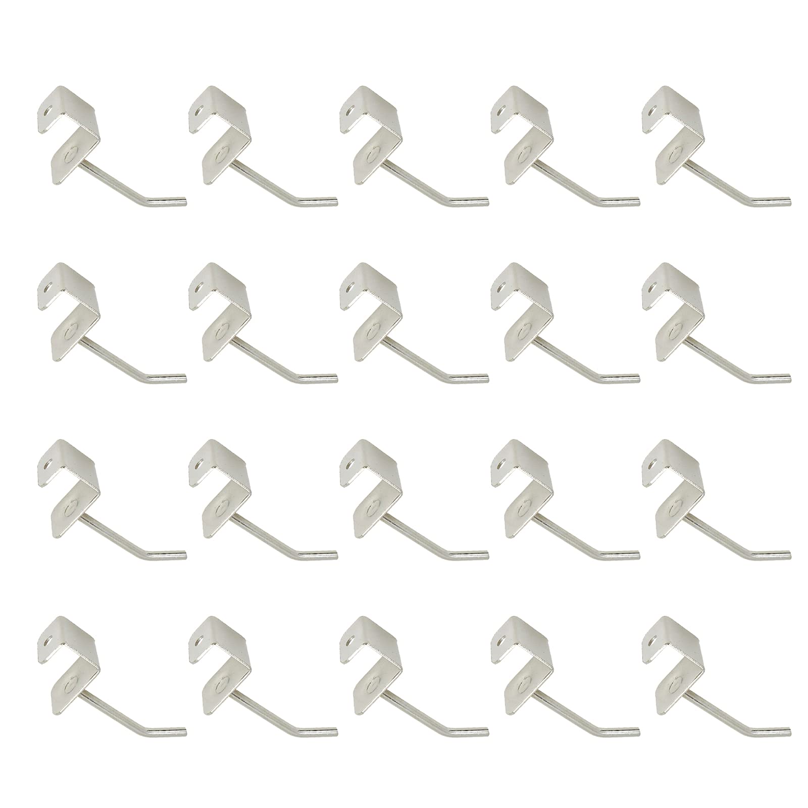 Sscon 20Pcs 4x50mm Metal Hooks - Supermarket Display & Storage Hooks for Retail Shelving