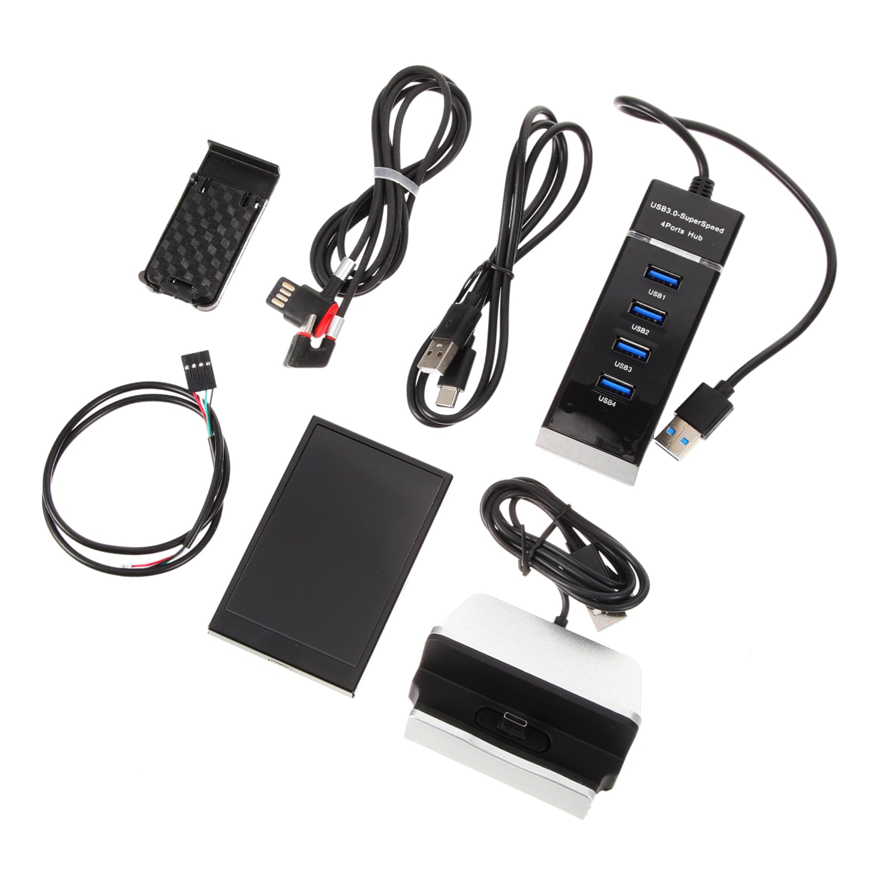 Uonlytech 2 Pack Mini LCD Secondary Computer Monitor - GPU/CPU Data Display Screen for PC Gaming & Workstation Setup | Perfect for System Monitoring, Overclocking & Multi-Tasking
