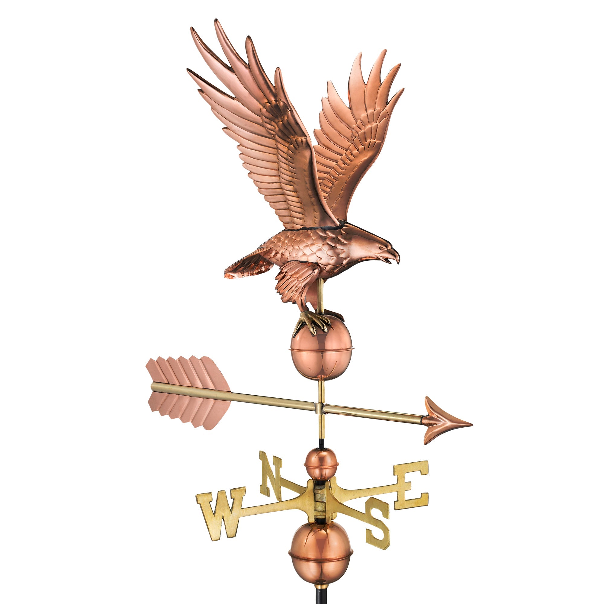Freedom Eagle Weathervane - Handcrafted Copper Weather Vane for Roof, Garden & Farmhouse Decor | Perfect for Outdoor Home, Barn & Countryside Decoration