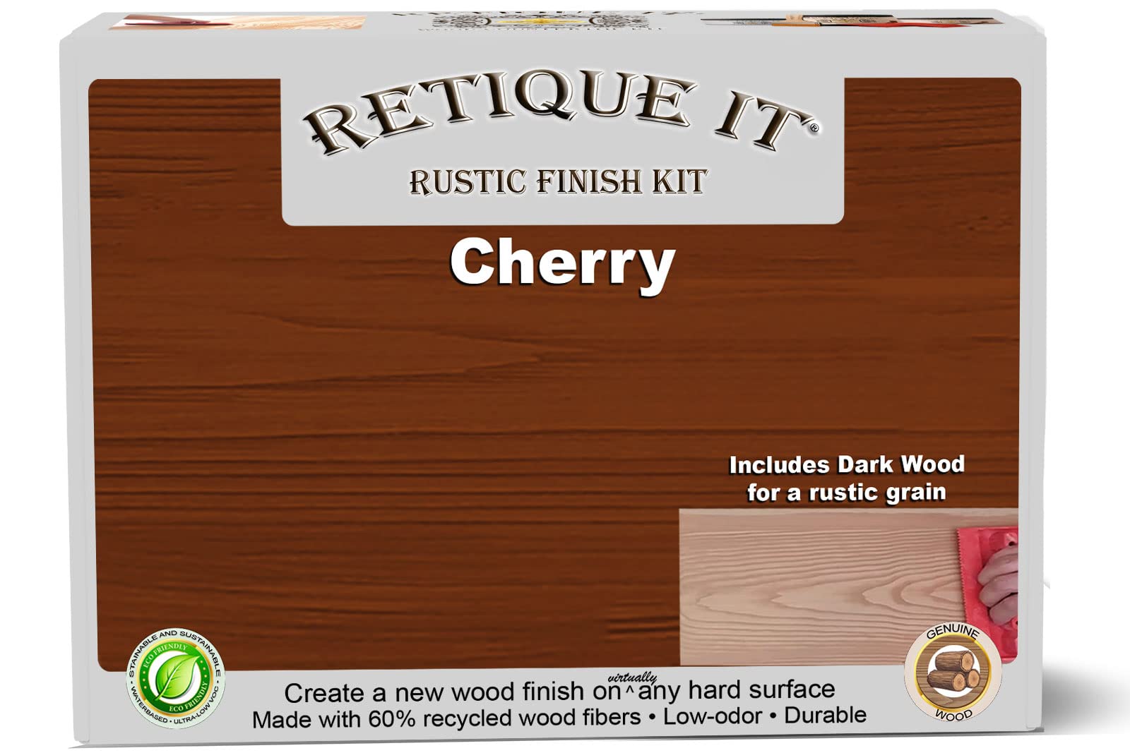 Retique It Water-Based Gel Stains for Wood Furniture - Rustic Wood & Cherry Colors | Easy DIY Wood Refinishing & Home Decor Upgrade