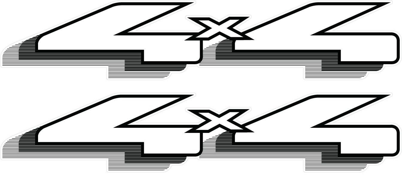 1999-2002 Ford Ranger Truck 4x4 Bedside Decals - Black Vinyl Stickers for Off-Road Adventure & Custom Truck Styling
