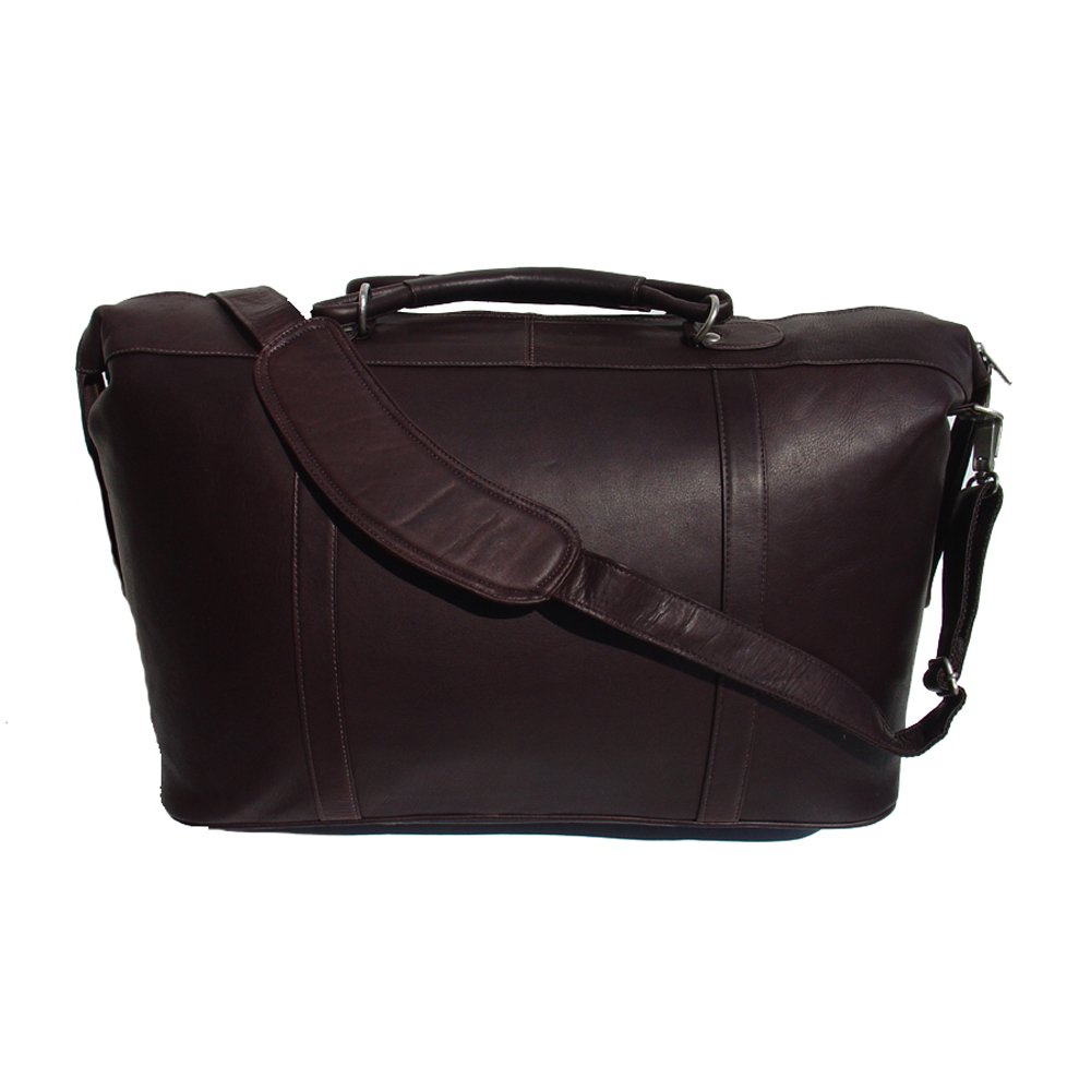 Large Carry-On Satchel Bag for Women & Men - Spacious Chocolate Brown Travel Tote - Perfect for Airplane, Business Trips & Weekend Getaways