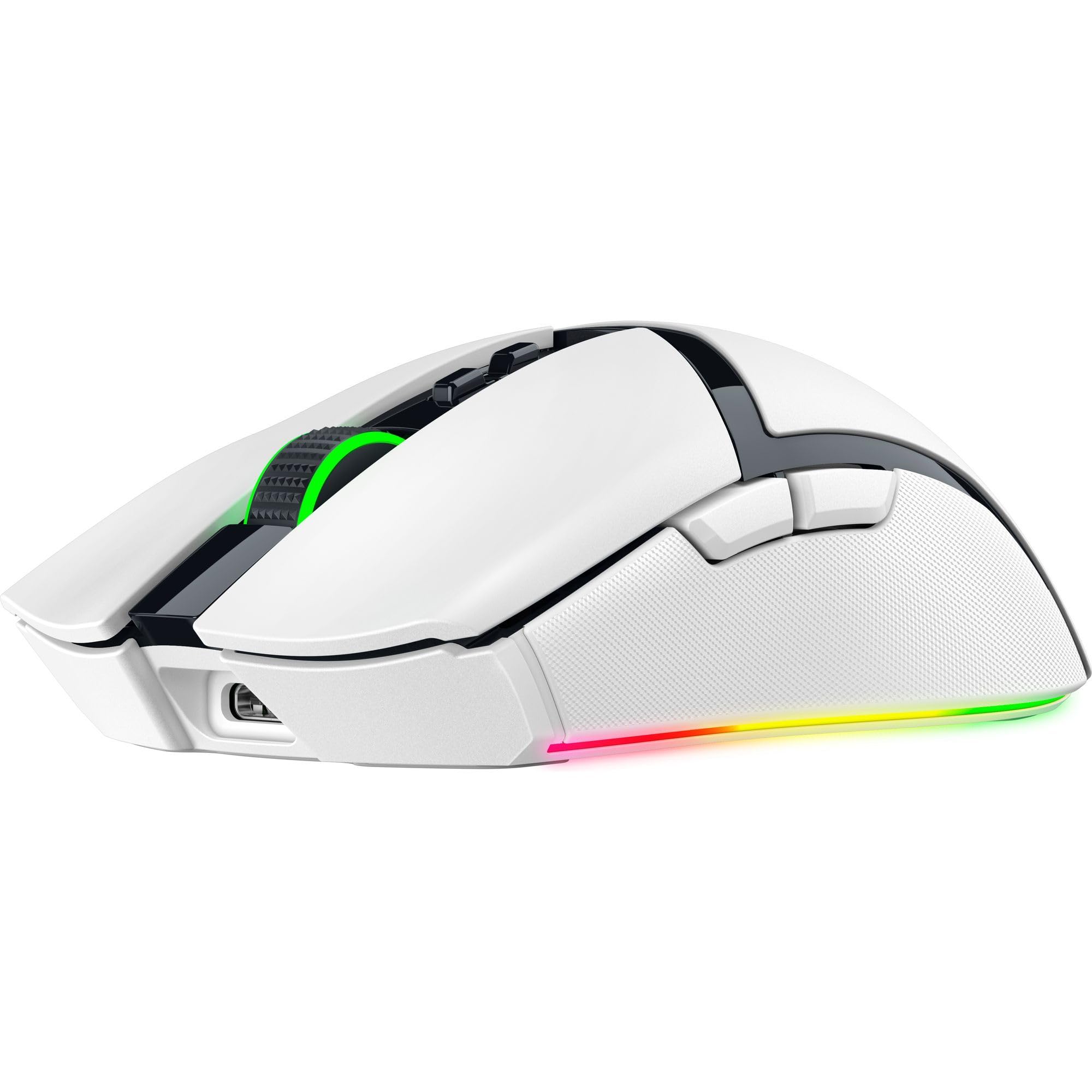 Razer Cobra Pro Wireless Gaming Mouse - 10 Programmable Buttons, Chroma RGB Lighting, 30K DPI Optical Sensor, Gen-3 Optical Switches - 2.4GHz/Bluetooth/USB-C Connectivity - 170-Hour Battery Life (White) - Perfect for Esports, FPS & MMO Gaming