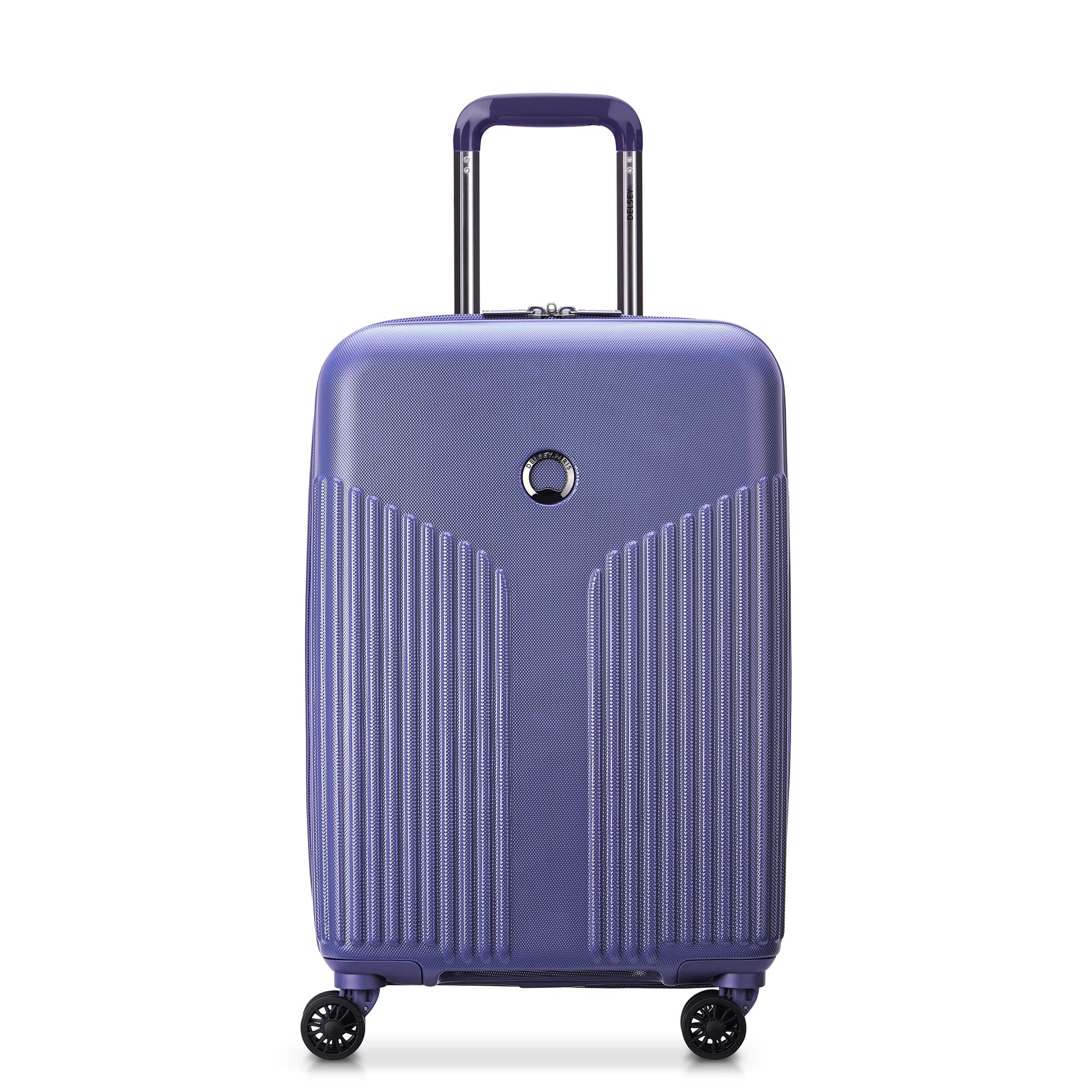 Delsey Paris Comete 3.0 Expandable Hardside Luggage Set with 360° Spinner Wheels - 3-Piece (20/24/28 Inch) Lavender Suitcase for Travel, Business Trips & Family Vacations