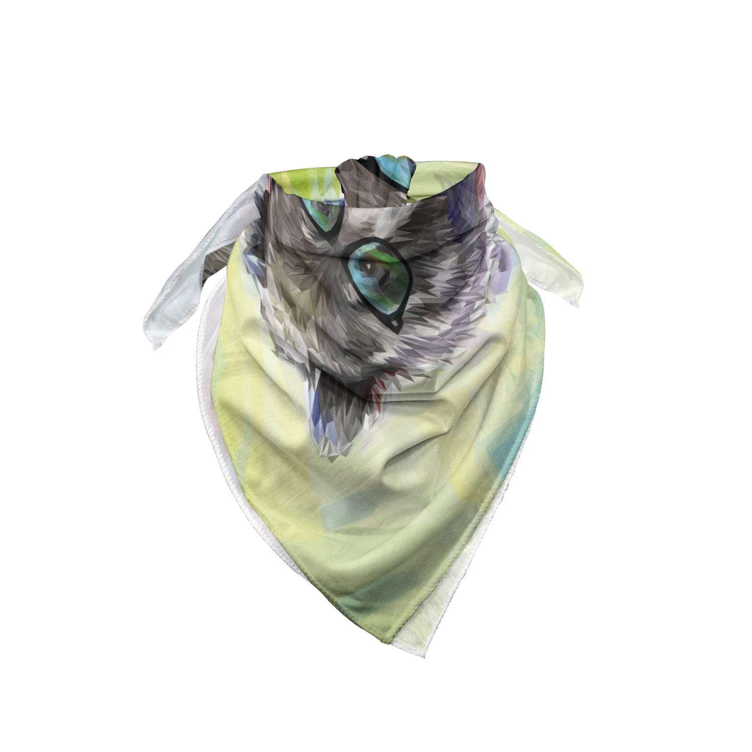 Ambesonne Hipster Bandana - Colorful Wild Bear Print Unisex Head & Neck Scarf for Men & Women - Perfect for Outdoor Adventures, Music Festivals & Casual Wear