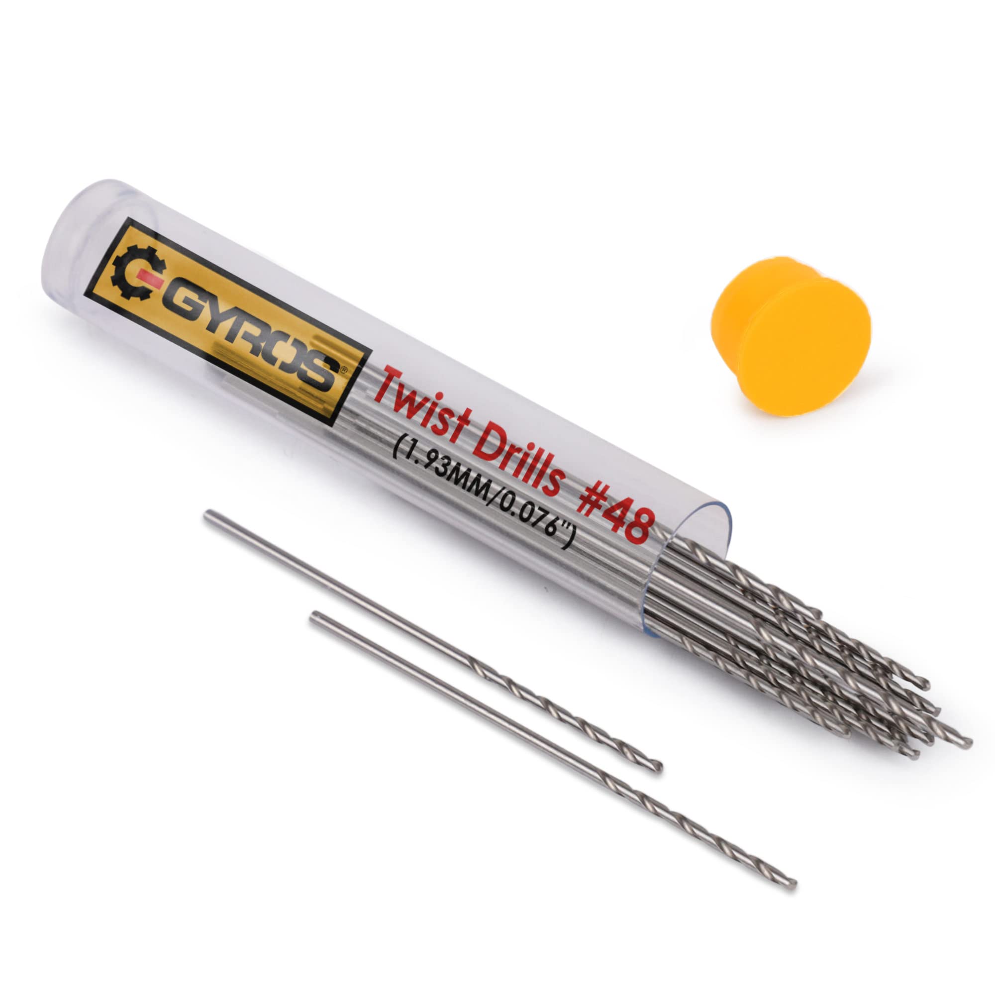 25-Piece #48 Micro Drill Bit Set - Carbon Steel Wire Gauge Mini Twist Drill Bits for Jewelry, Plastic, Resin & Soft Metal - Compatible with Pin Vise Hand Drill & Rotary Tools - Perfect for DIY Crafts, Model Making & Precision Metalworking