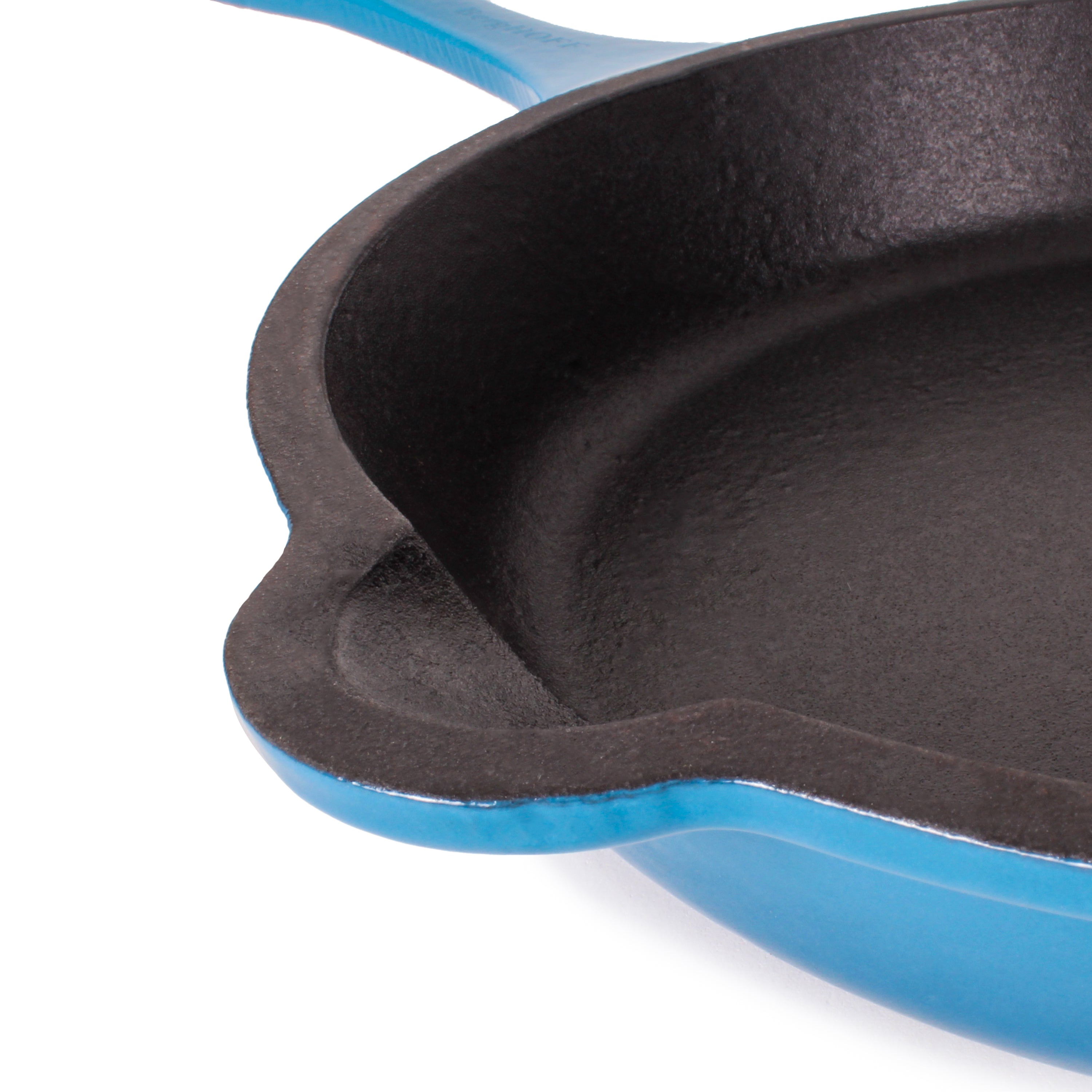BergHOFF Neo 10-Inch Cast Iron Skillet - Blue Non-Stick Frying Pan for Induction Cooktops - Perfect for Searing Steaks, Baking, and Stovetop-to-Oven Cooking