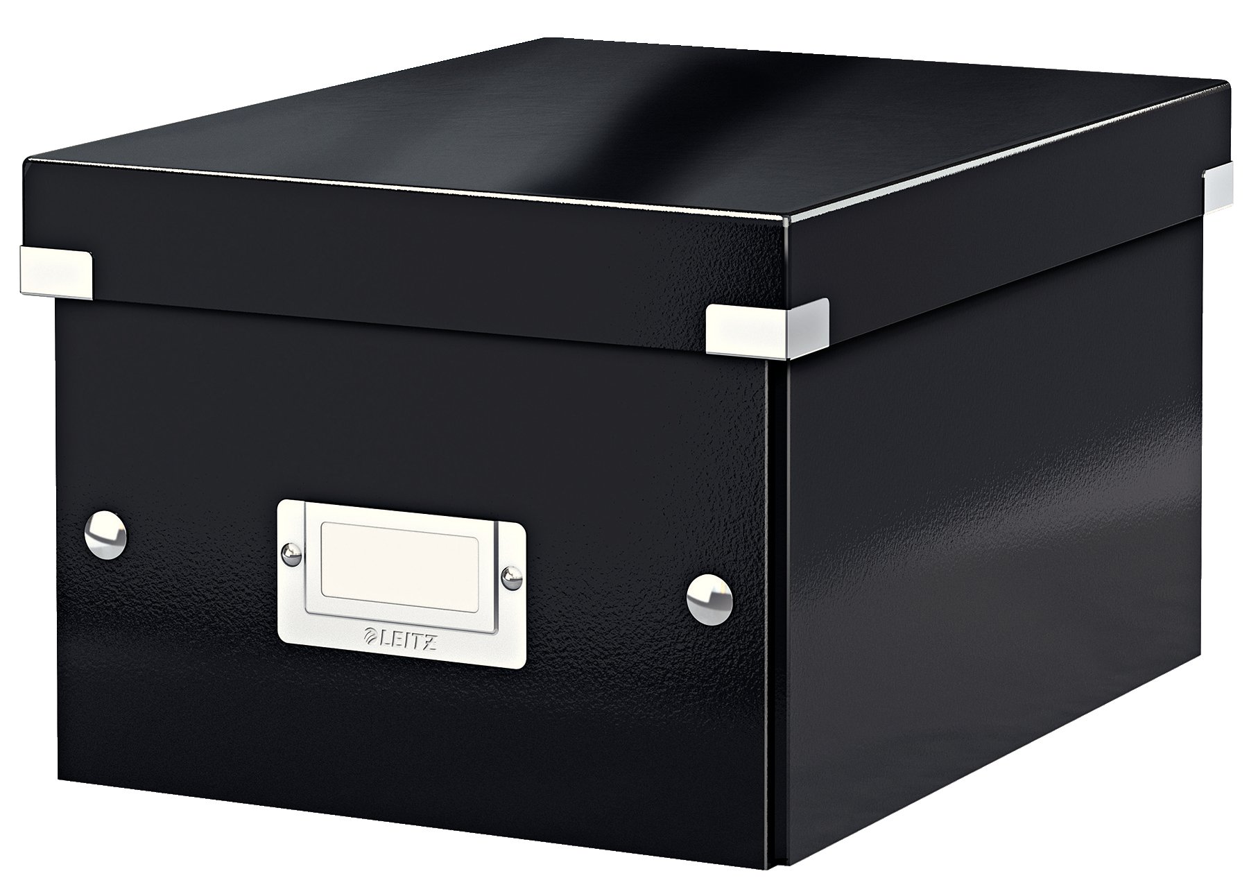 Leitz A5 Storage Box - Small Black Organizer for Documents, Files & Office Supplies | Click & Store Range 60430001 | Perfect for Home Office, School & Workspace Organization