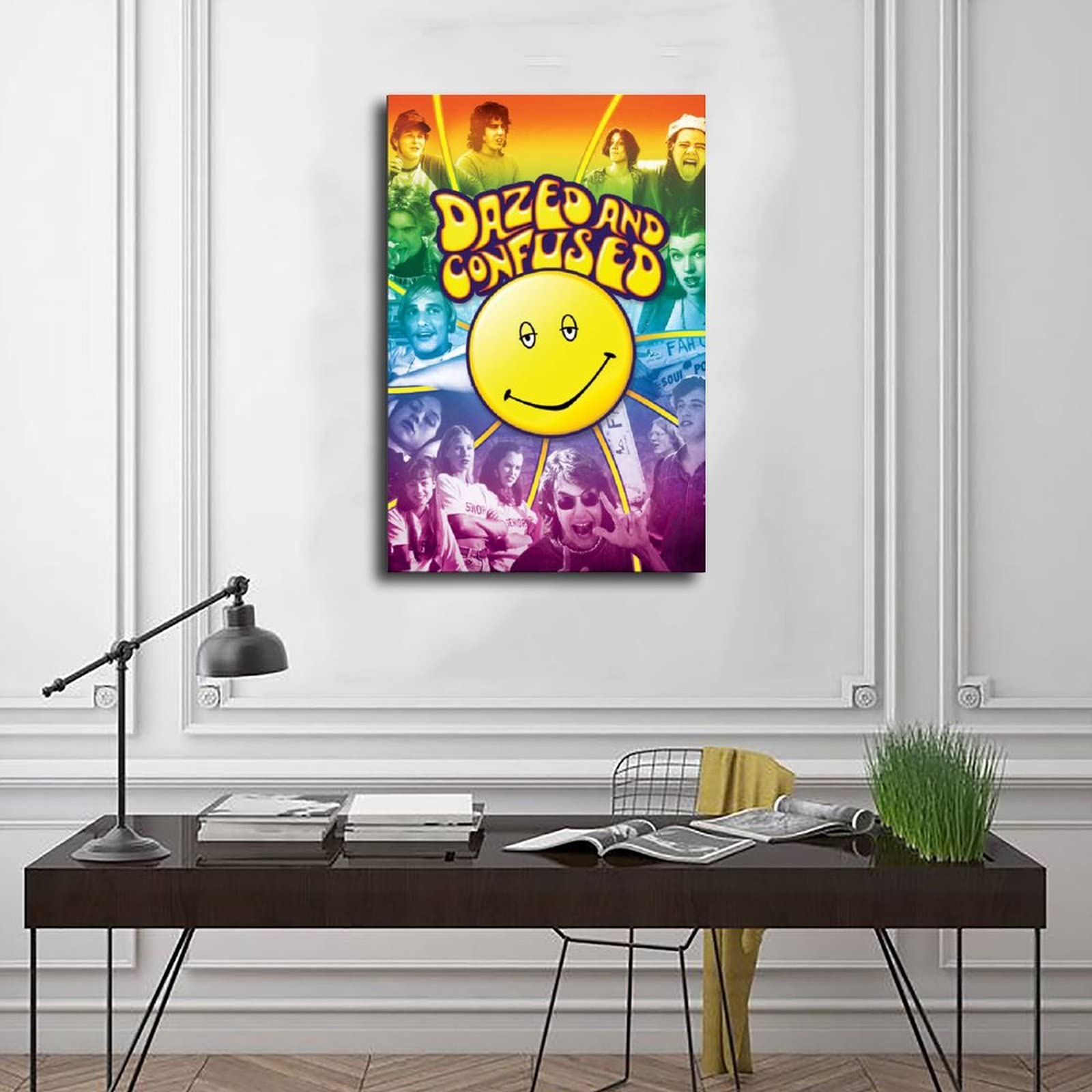 Dazed And Confused Movie Poster - 8x12 Inch (20x30cm) Unframed Canvas Art Print - Perfect for Bedroom, Office & Sports Room Decor - Great Gift Idea for Movie Fans & Pop Culture Enthusiasts
