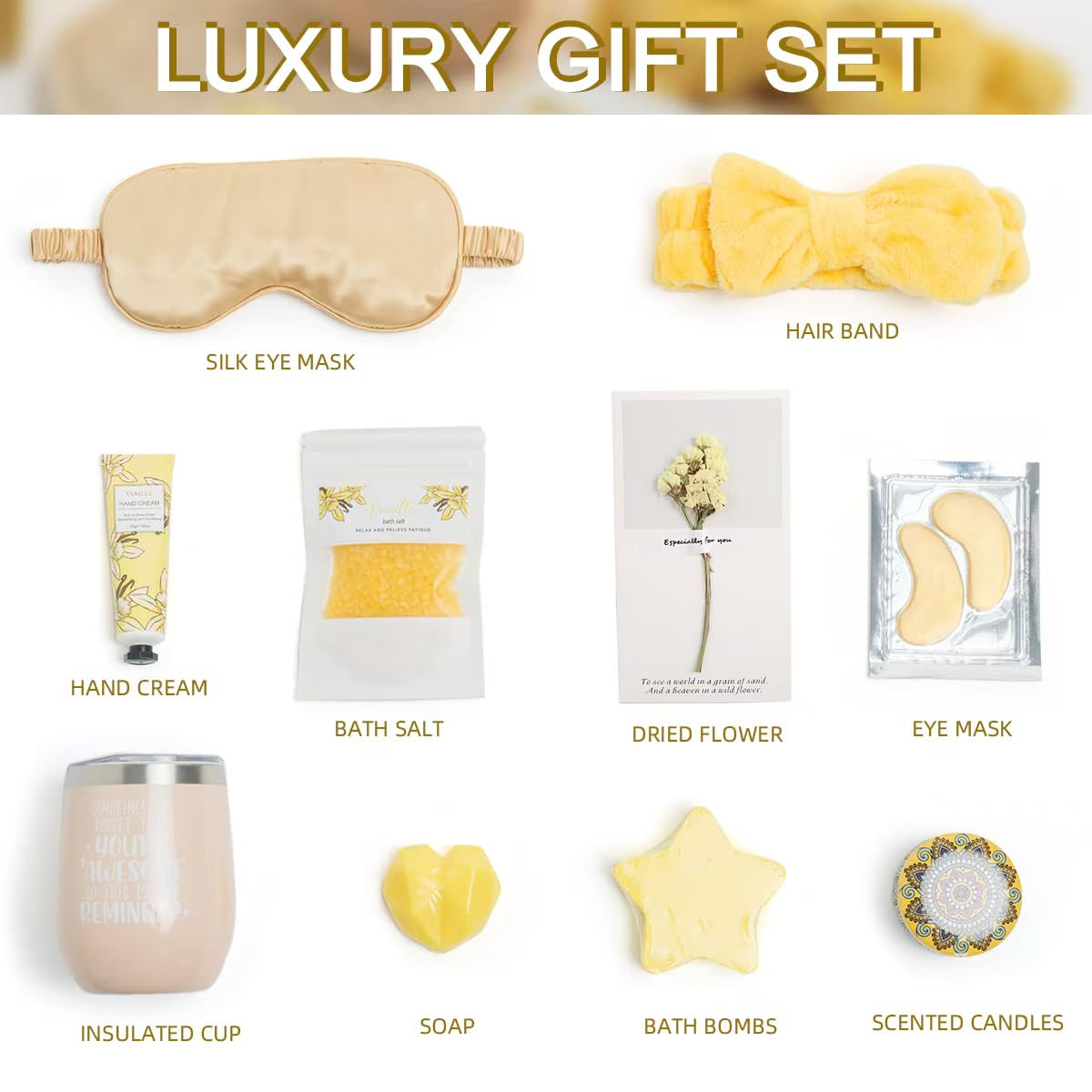 Best Spa Gift Baskets for Women - Perfect Birthday Gifts for Moms, Friends, Girlfriends, Sisters & Daughters | Relaxation & Self-Care Gifts for Her