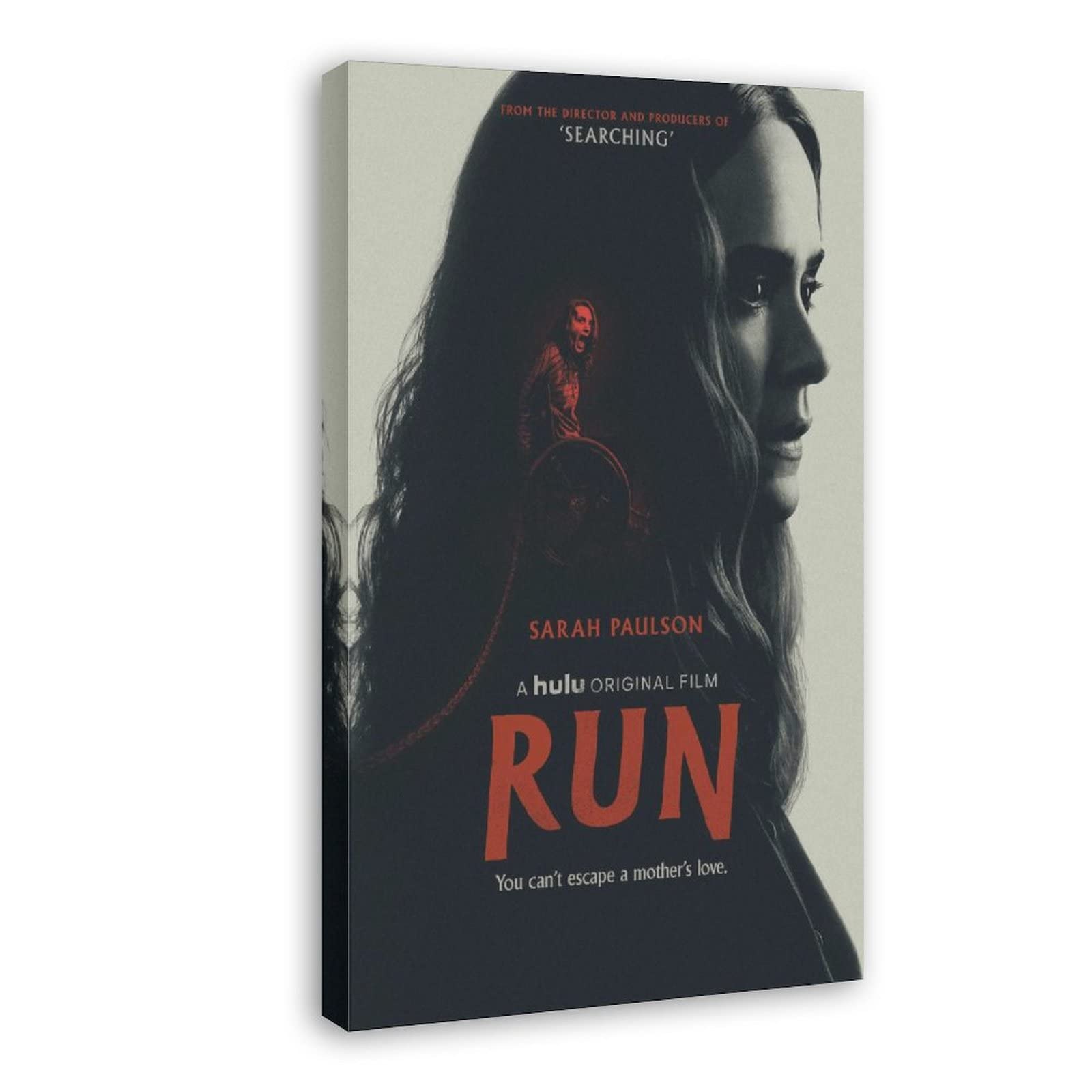 Run You Can't Escape A Mother's Love Movie Poster Wall Art - 20x30 Inch (50x75cm) Framed Canvas Print - Perfect for Bedroom, Office & Home Theater Decor - Unique Gift for Movie Lovers & Horror Fans