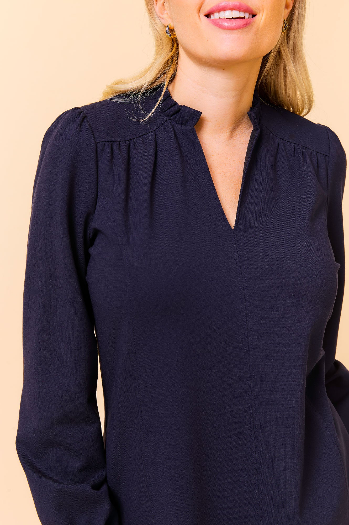 EcoVero™ Mini Dress for Women - Sustainable Navy Blue Summer Dress | Perfect for Beach, Vacation & Casual Wear