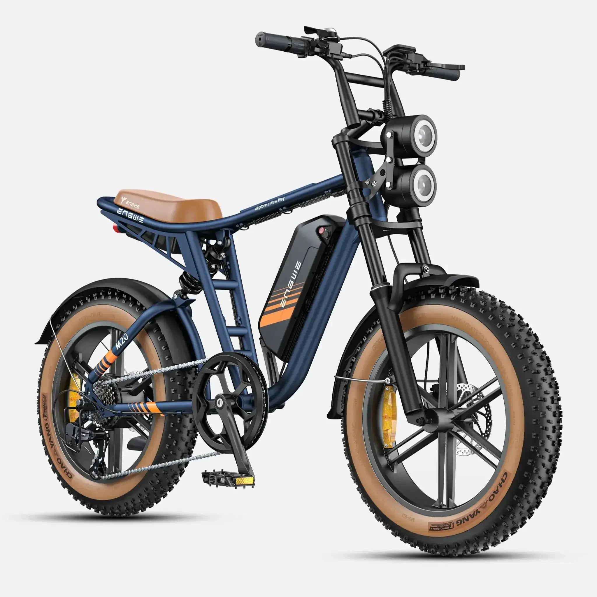 ENGWE M20 2.0 750W Electric Bike - 52V 15.6AH Battery, 20x4.0 Fat Tire Mountain E-Bike for Adults - Perfect for Off-Road Trails, Commuting & Adventure Riding
