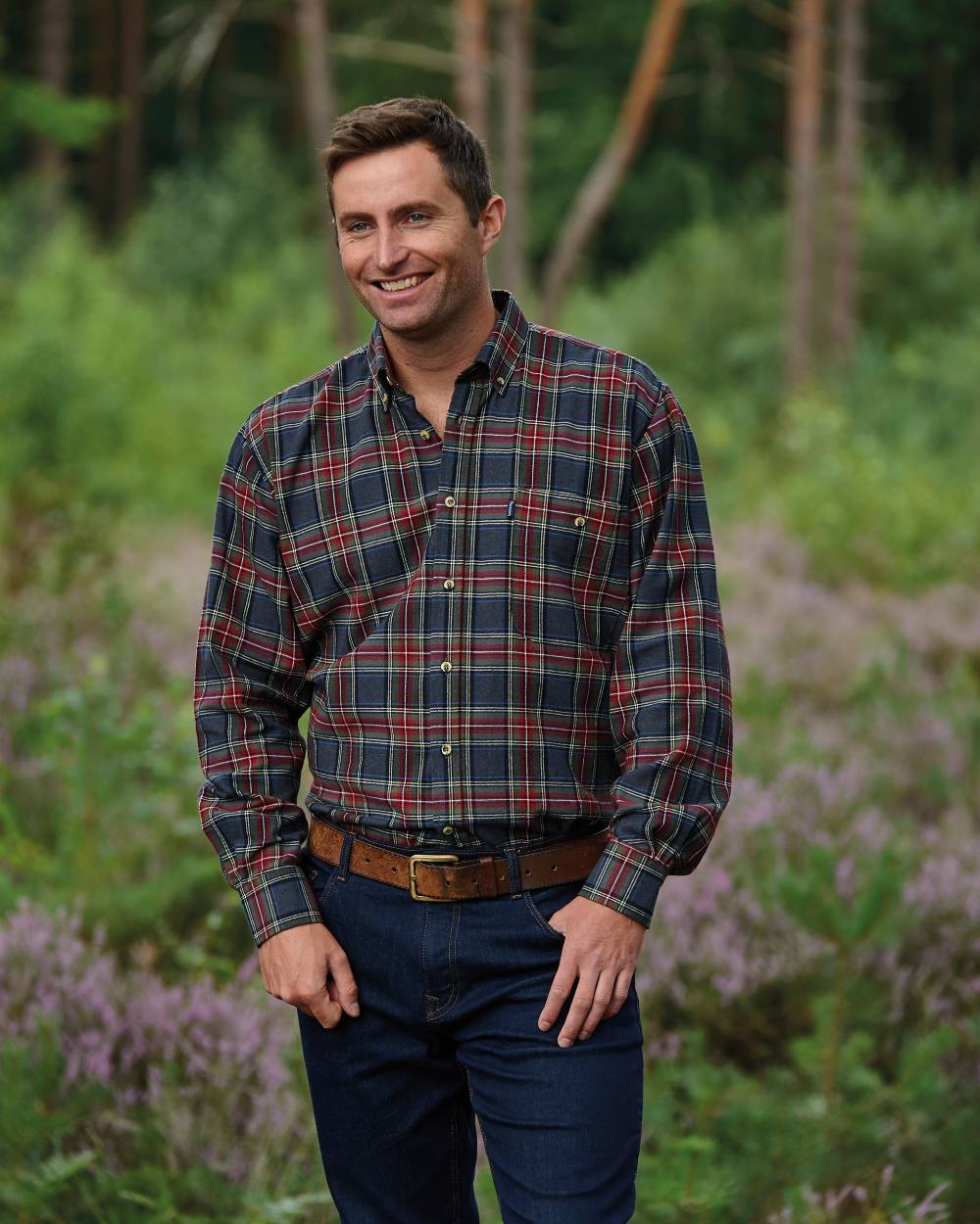 Champion Cranbrook 100% Cotton Men's Casual Shirt - Comfortable Breathable Button Down for Everyday Wear, Work & Outdoor Activities