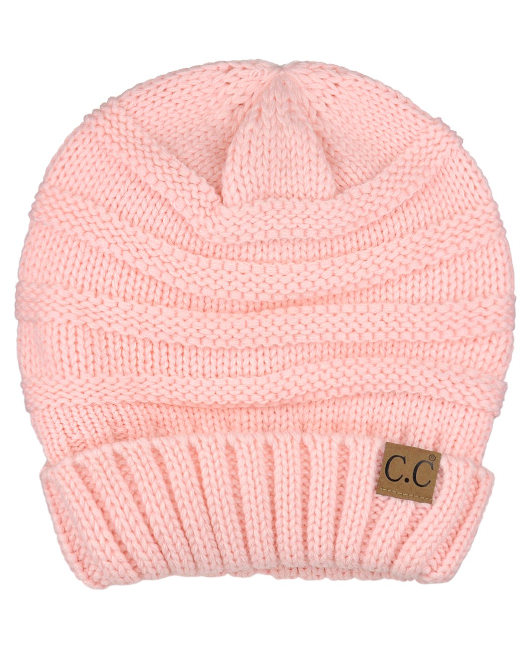 NYFASHION101 Wrinkled Slouch Beanie Cap - Soft Stretchy Skull Hat for Men & Women - Winter Warm Knit Hat for Outdoor Activities, Streetwear Fashion