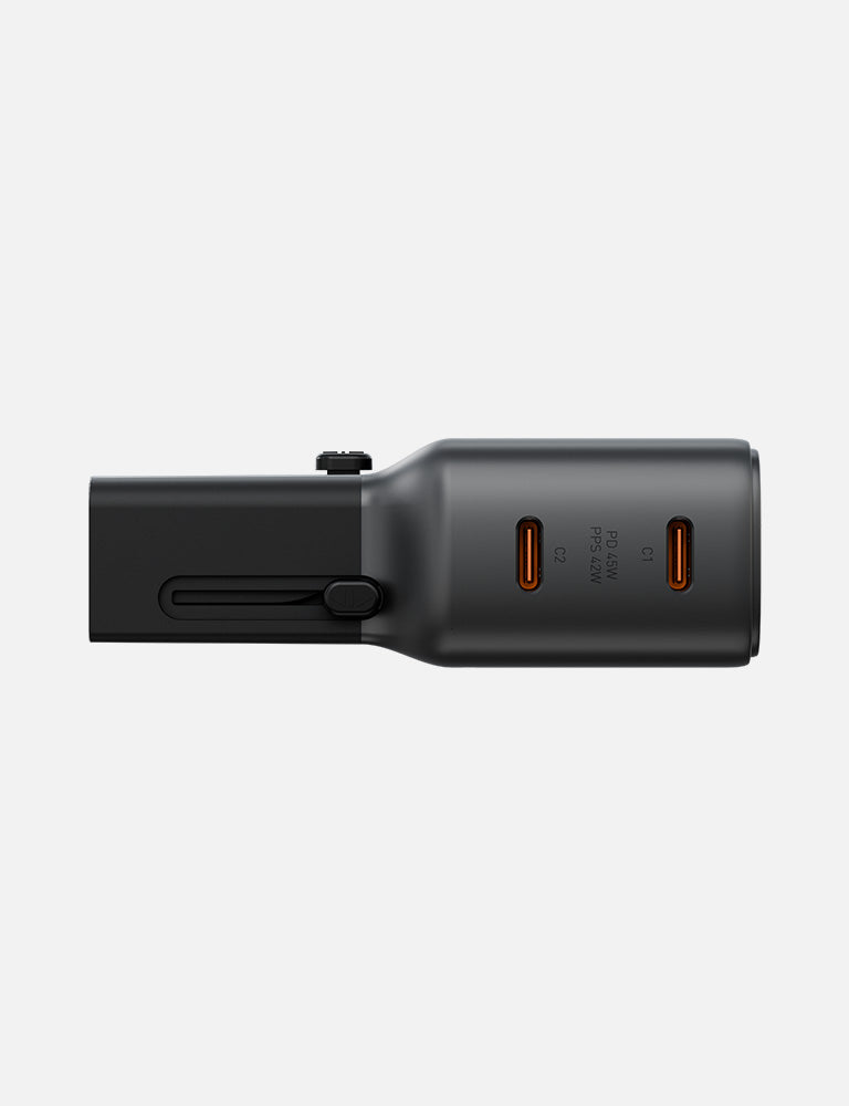 Universal Travel Adapter 45W - Worldwide All-in-One Power Converter with USB Ports for USA, Europe, UK, Australia - Perfect for Laptops, Phones, and Tablets While Traveling