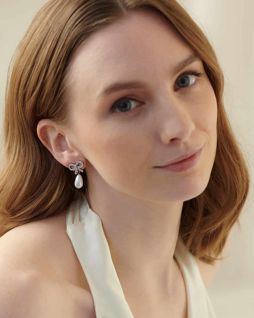 Elegant Pearl Bow Earrings for Women - Dainty & Stylish Jewelry Gift for Brides, Prom, Party & Everyday Wear