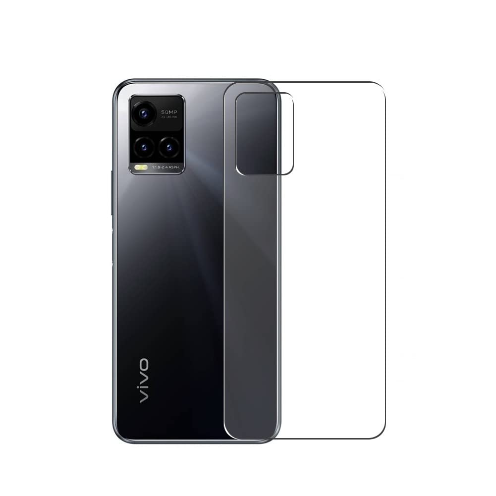 2 Pack TPU Back Screen Protector Film for Vivo Y33s - Transparent Flexible Soft Film Guard (Not Tempered Glass/Case/Front Screen) - Perfect for Scratch Protection & Daily Use