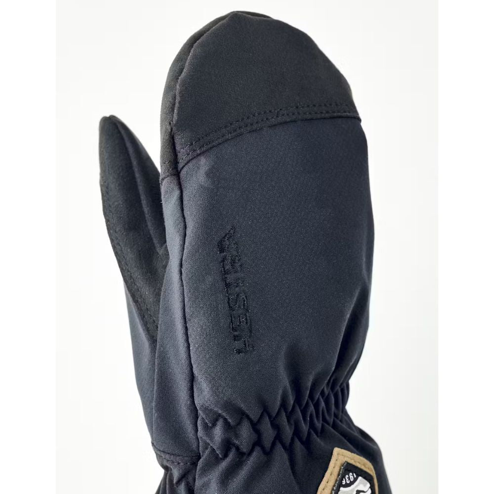 Hestra My First Hestra CZone Mittens for Kids - Warm Waterproof Winter Gloves (Black) - Perfect for Snowboarding, Skiing & Outdoor Winter Activities