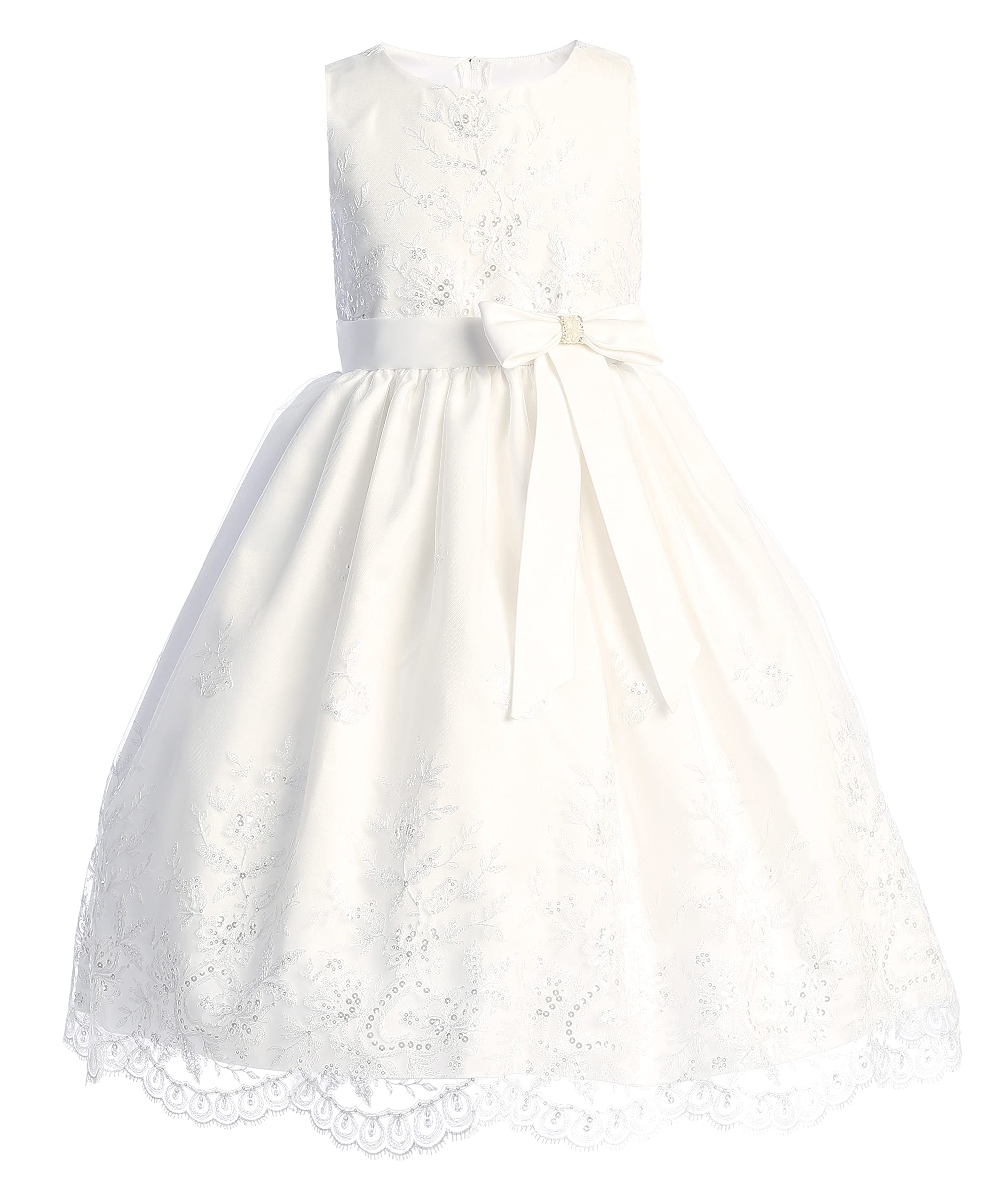 Pink Princess First Communion Dresses for Girls 7-16 | Plus Size White Holy 1st Communion Gown | Perfect for Church Ceremonies & Special Occasions