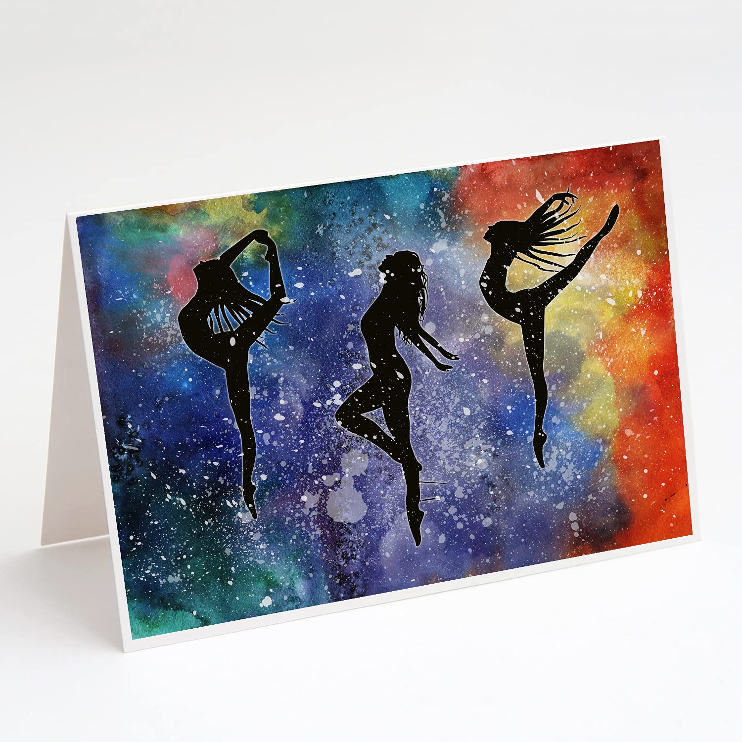 Caroline's Treasures BB5372GCA7P Whimsical Dancer Greeting Cards - Pack of 8 Blank A7 Note Cards (5x7 inches) with Envelopes | Perfect for Birthday Wishes, Thank You Notes & Special Occasions