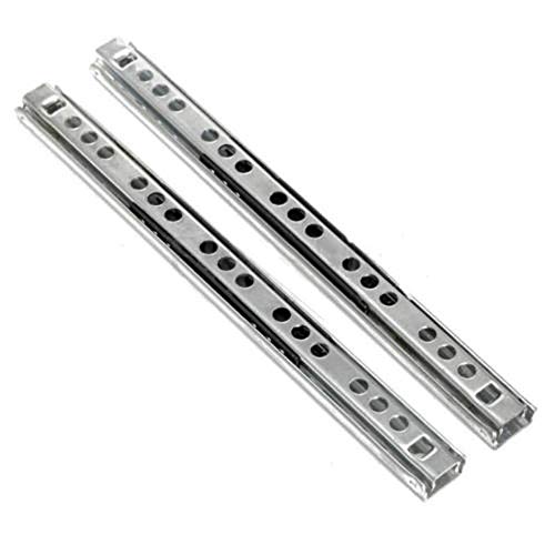 NIKJEBDF Ball Bearing Drawer Slides Rail - 2PCS Heavy Duty Full Extension Kitchen Cabinet Drawer Slides for Furniture, Cupboards & DIY Projects | Perfect for Kitchen Remodeling & Home Organization