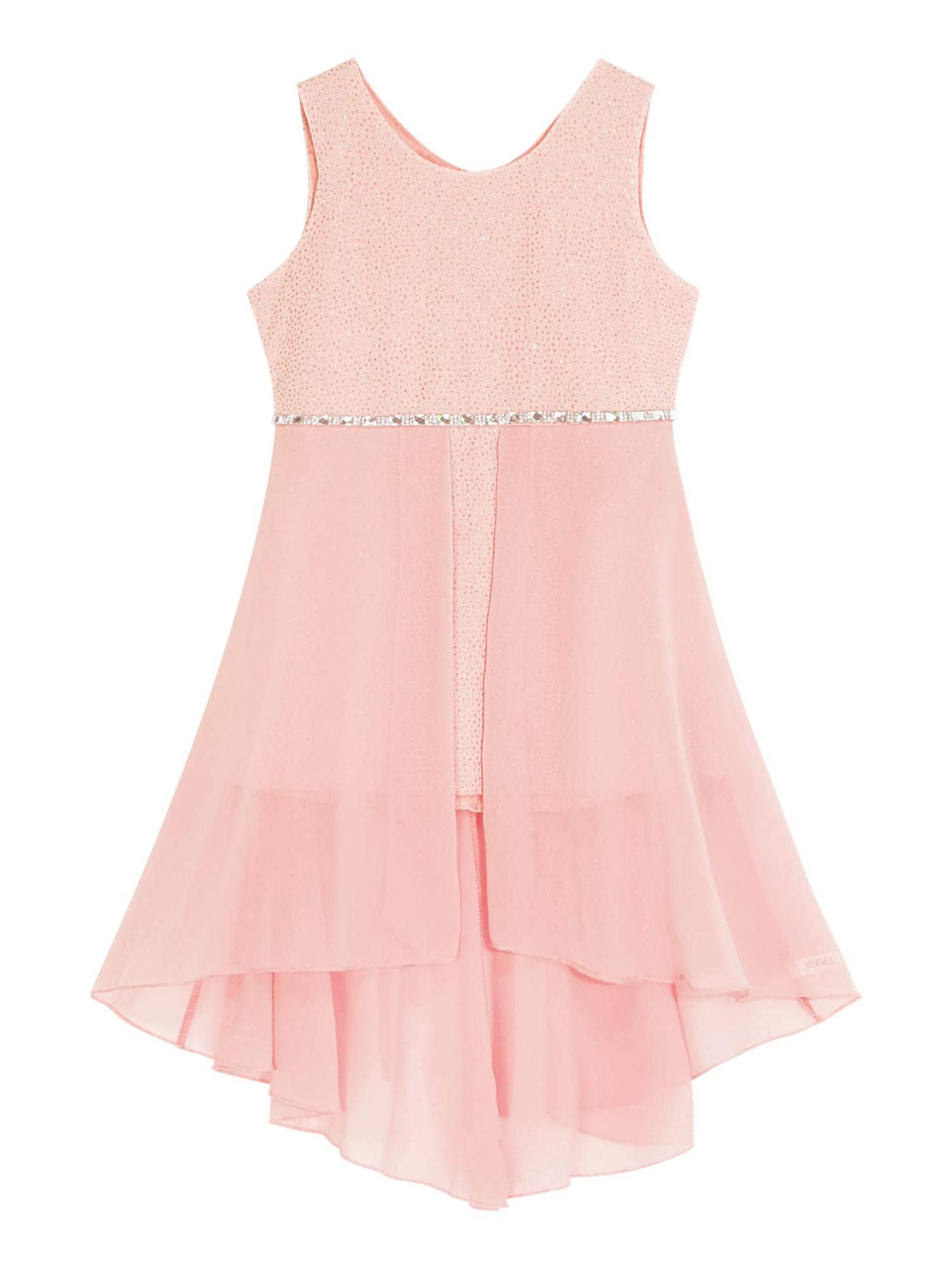Sparkly Chiffon Dance Dress for Girls - Elegant Princess Prom Gown for Weddings, Formal Parties & Ballet Performances | Perfect for Recitals, Pageants & Special Occasions