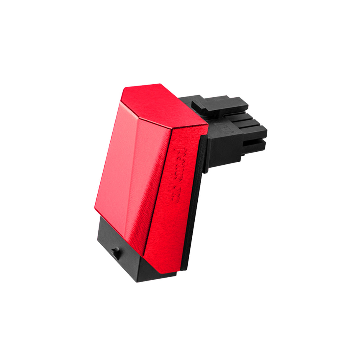 CableMod 12VHPWR 90 Degree Angled Adapter v1.1 - Variant A (Red) | High-Speed Power Connector for NVIDIA RTX 40 Series GPUs | Perfect for PC Gaming & Workstation Builds