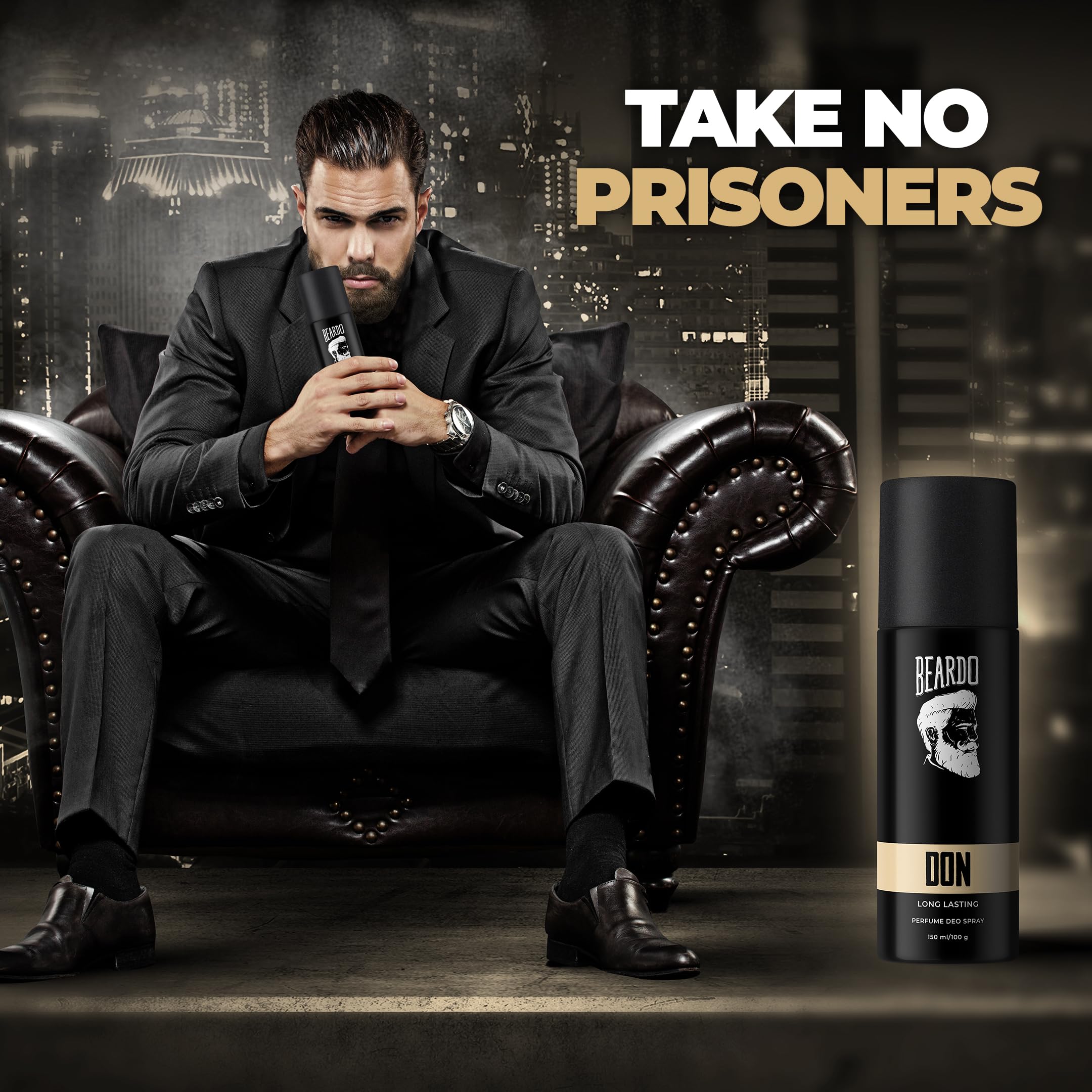 Beardo Mariner & Don Perfume Body Spray Combo Set - 150ml Each | Long Lasting Men's Deodorant with Fresh Aqua Scent | Ideal for Daily Use, Gym, Office & Travel | Perfect Christmas Gift for Men, Boyfriend or Husband