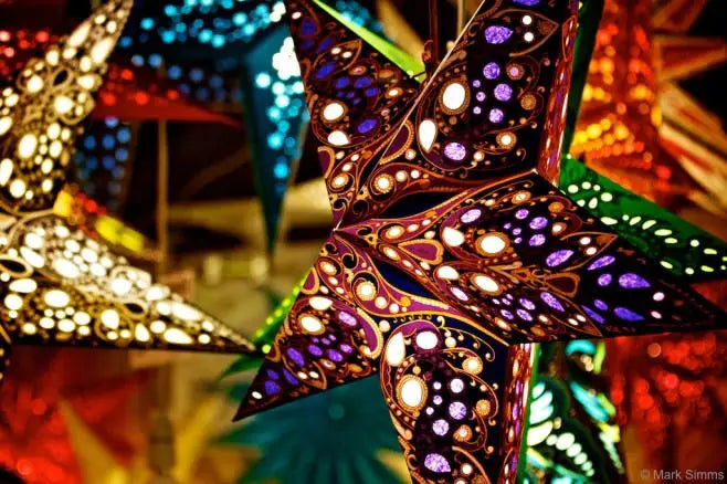 Elation Paper Star Lanterns - Decorative Hanging Party Lights for Weddings, Baby Showers & Home Decor