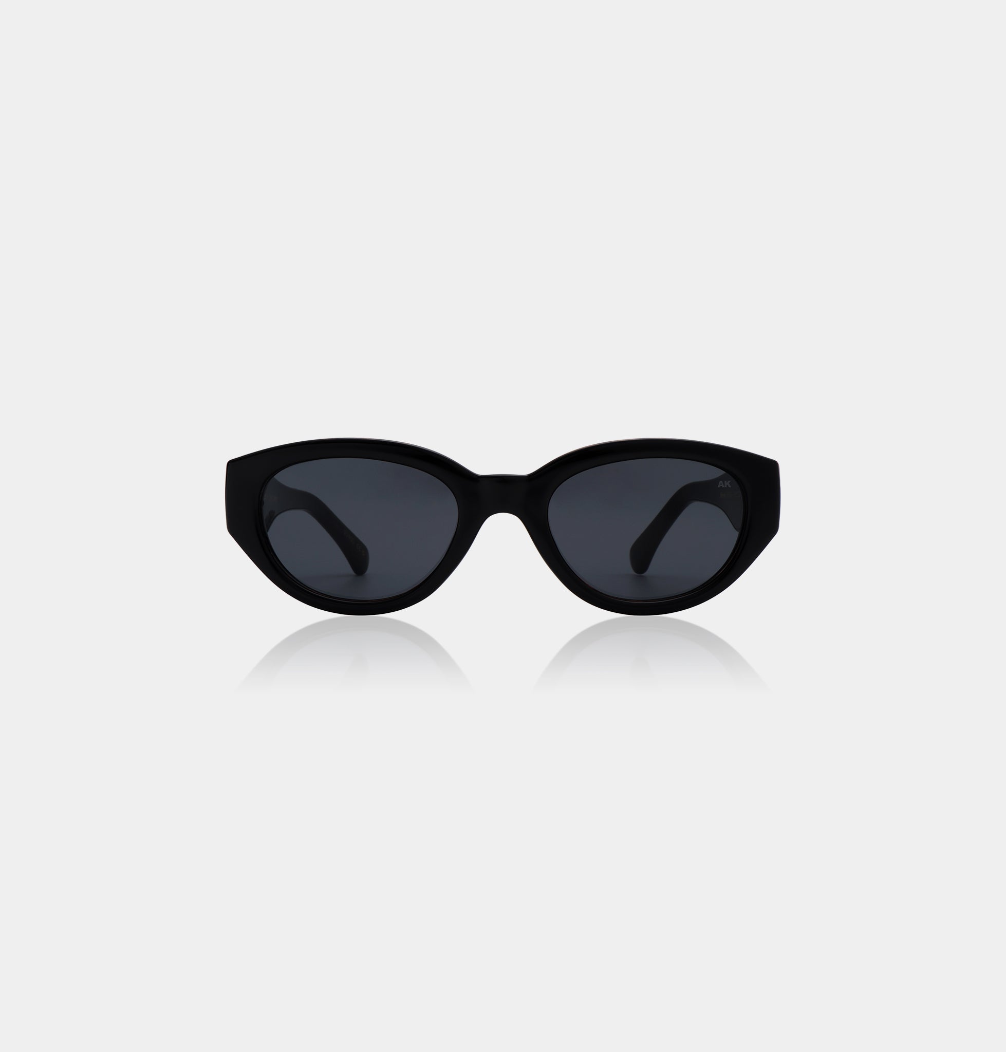 A. Kjaerbede Black Winnie Sunglasses - UV Protection, Polarized Lenses for Women - Perfect for Beach, Driving & Outdoor Activities
