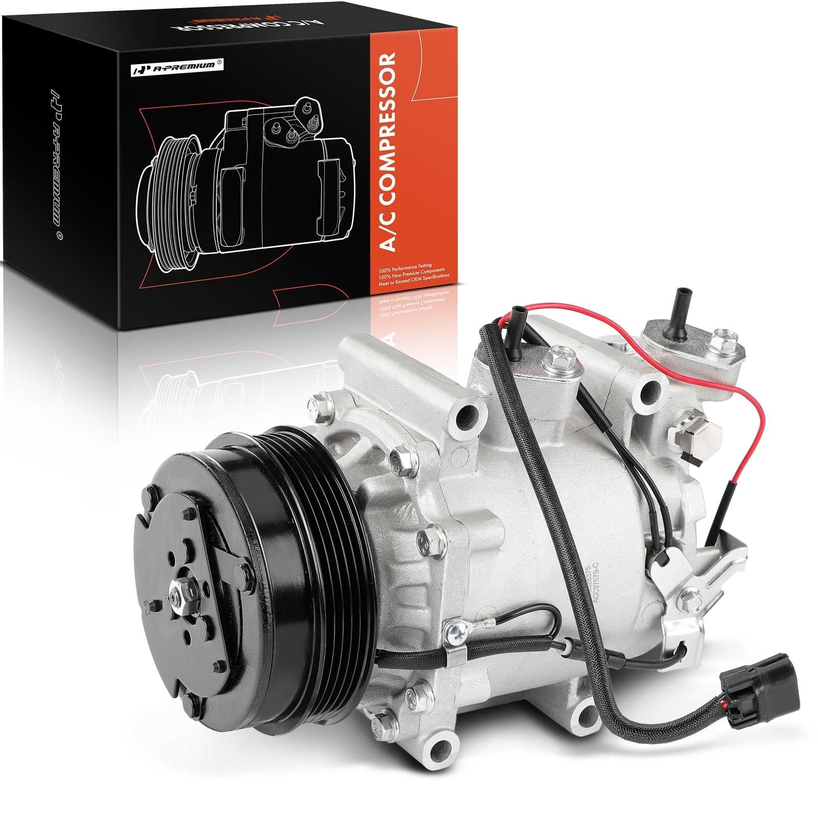 Premium AC Compressor with Clutch for 2009-2013 Honda Fit 1.5L - High Performance Replacement Part - Perfect for Summer Cooling & Long Road Trips