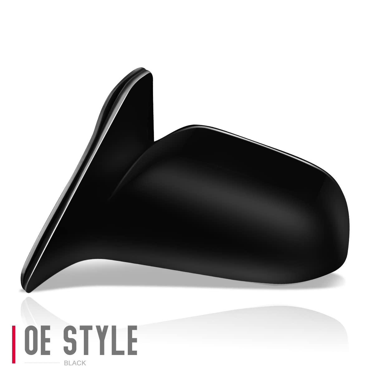 DNA Motoring OEM-MR-TO1320136 Manual Adjust Non-Heated Non-Folding Left Side Rear View Mirror Replacement for 1988-1992 Toyota Corolla Sedan/Wagon (Japan/USA Built) - Perfect for Classic Car Restoration & Daily Driving