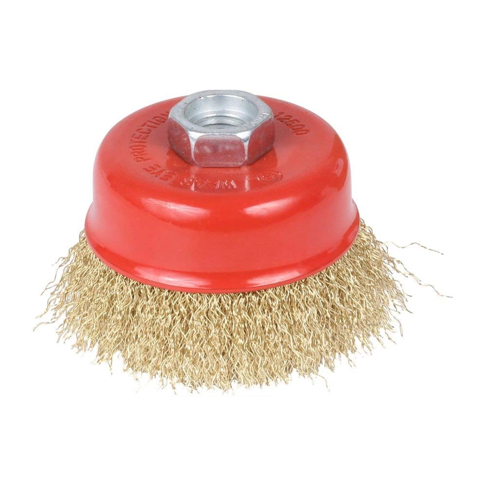 PRAHAJ 4-Inch Angle Grinder Wire Brush Set - Twisted & Non-Twisted Cup Brushes for Rust Removal, Paint Stripping & Metal Polishing | Heavy-Duty Cleaning Tools for Household, Workshop & DIY Projects | Perfect for Rust Removal, Surface Preparation & Metal Restoration