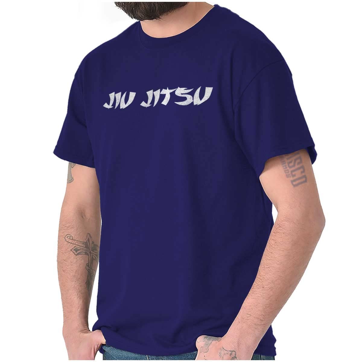 Brisco Brands Jiu Jitsu Funny Fitness Workout Graphic T-Shirt for Men & Women - Perfect for MMA Training, BJJ Gifts & Gym Humor