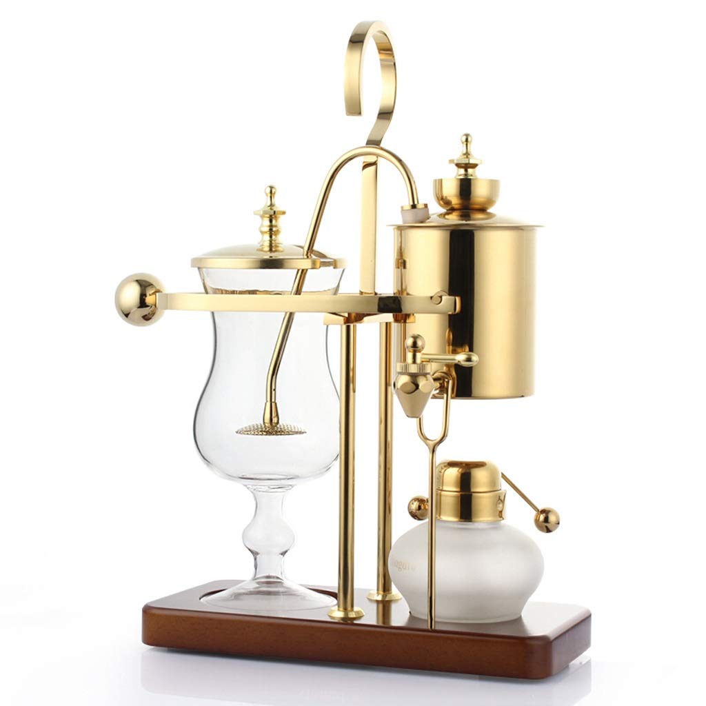 Premium Manual Coffee Maker for Home & Office - Drip Coffee Pot Set with Keep Warm Feature, 2 Colors (Gold) - Perfect for Espresso, Latte & Daily Brewing