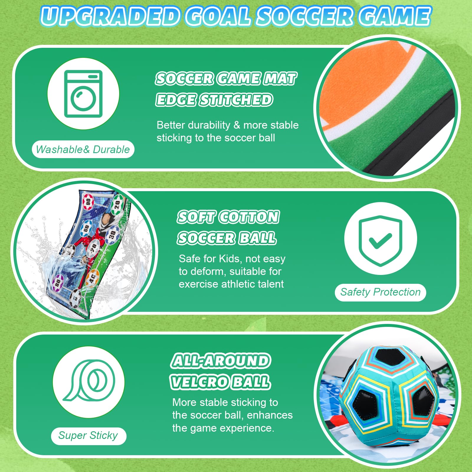 Best Soccer Games & Toys for Boys - Indoor Soccer Ball Game Set for Kids - Perfect Soccer Gifts for Birthday & Christmas - Fun Sports Activity for Home & Backyard Play