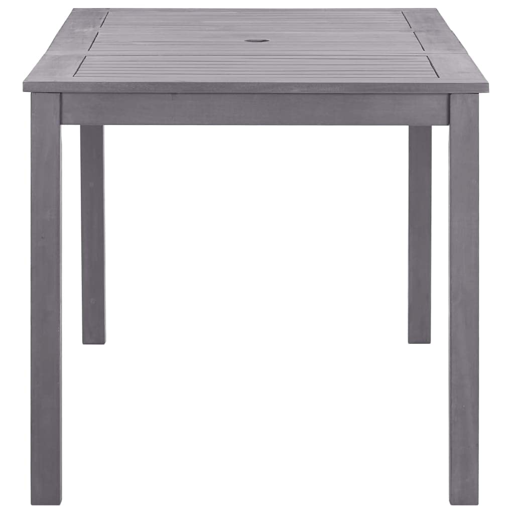 Acacia Wood Patio Dining Table - Gray Wash Outdoor Garden Table for Dining, Entertaining & Relaxing | Weather-Resistant Solid Wood Construction for Backyard, Deck & Poolside Use