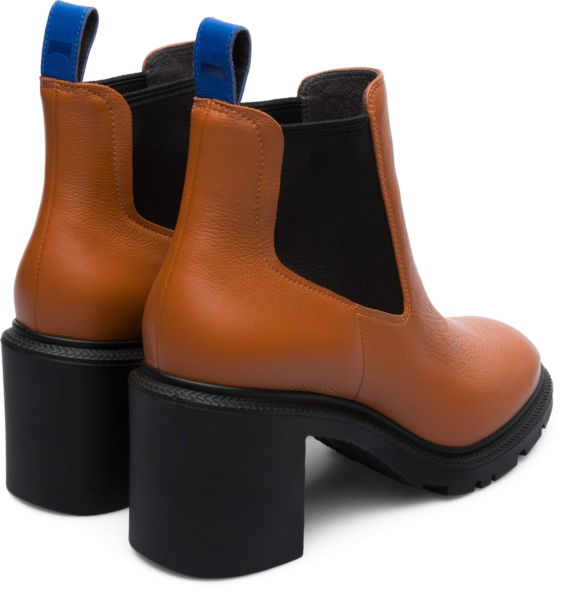 Women's Whitnee Brown Dress Boots by Camper - Comfortable & Stylish Ankle Boots for Casual Outfits, Office Wear & Fall Fashion