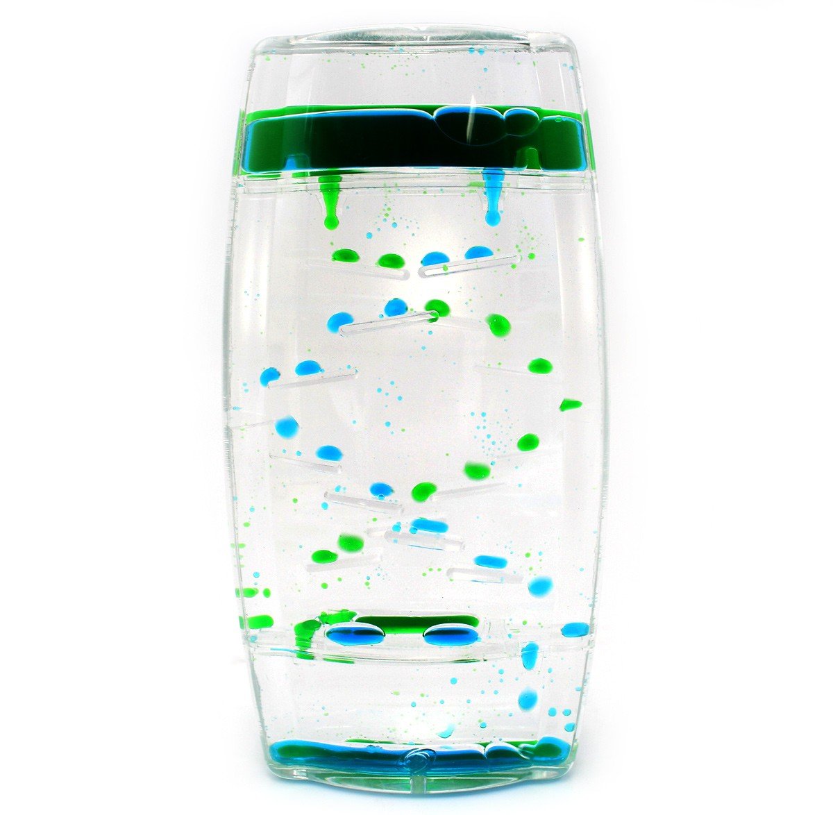 AZ Trading & Import Liquid Motion Timer (Blue Green) - 3-Minute Sand Timer for Kids, Classroom, Games, Yoga & Meditation - Fun Sensory Toy for Stress Relief & Focus