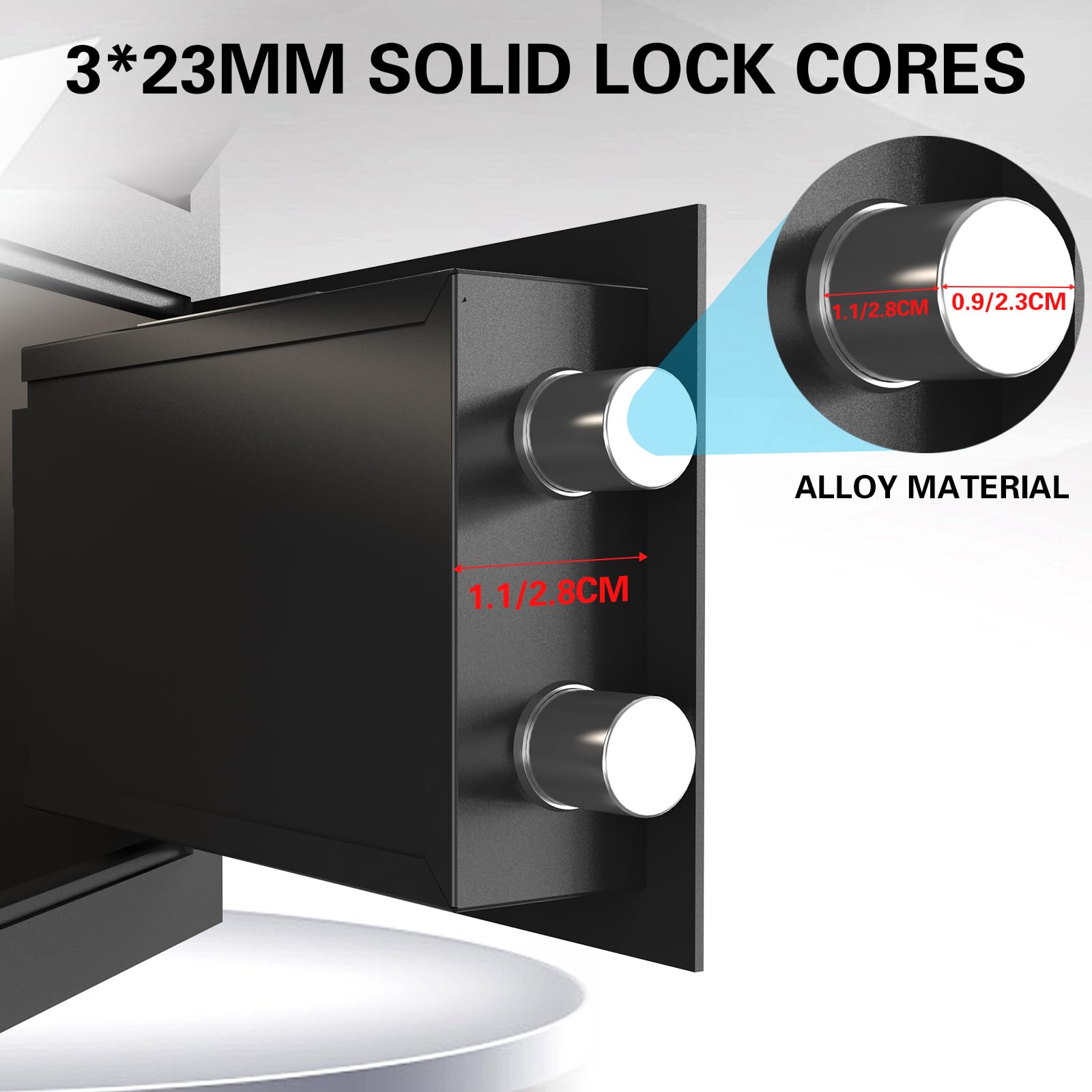 2 Cub Security Business Safe with Digital Keypad - Front Load Drop Box for Money, Mail & Valuables - Ideal for Retail Stores, Offices & Home Security