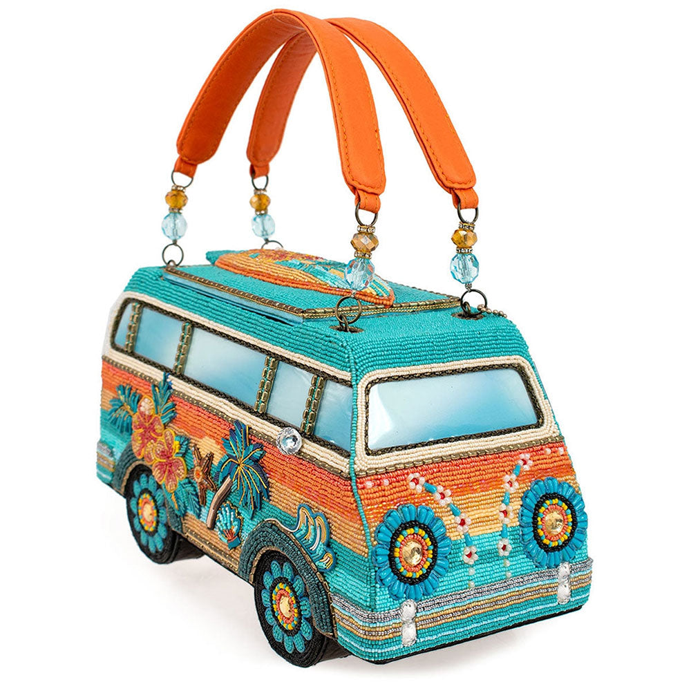 Mary Frances Catch a Wave Top Handle Handbag - Stylish Beach Tote for Women, Summer Vacation, Pool Party & Travel Accessories