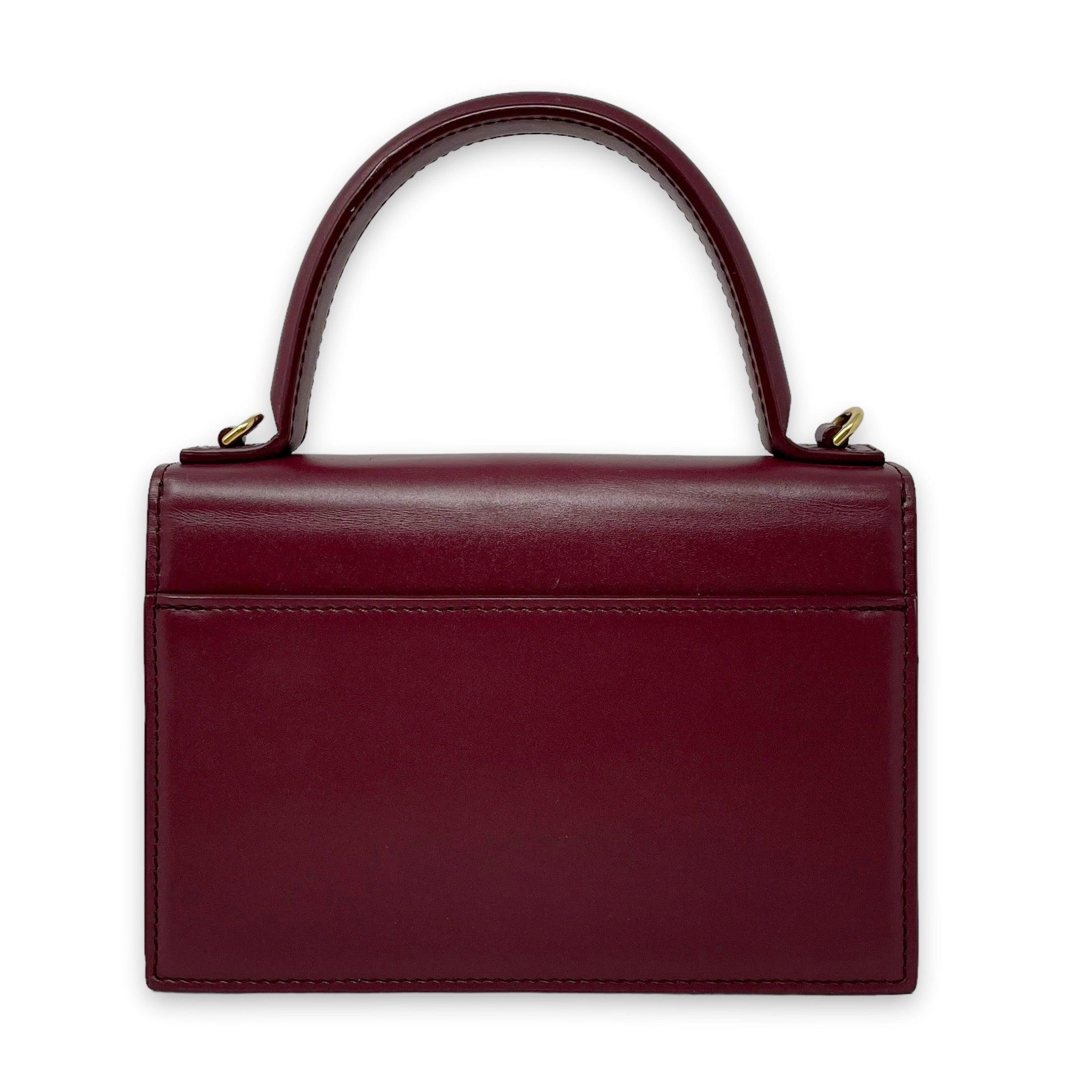 Balenciaga Burgundy Sharp XS Crossbody Bag - Stylish & Compact Luxury Handbag for Women | Perfect for Parties, Date Nights & Everyday Use