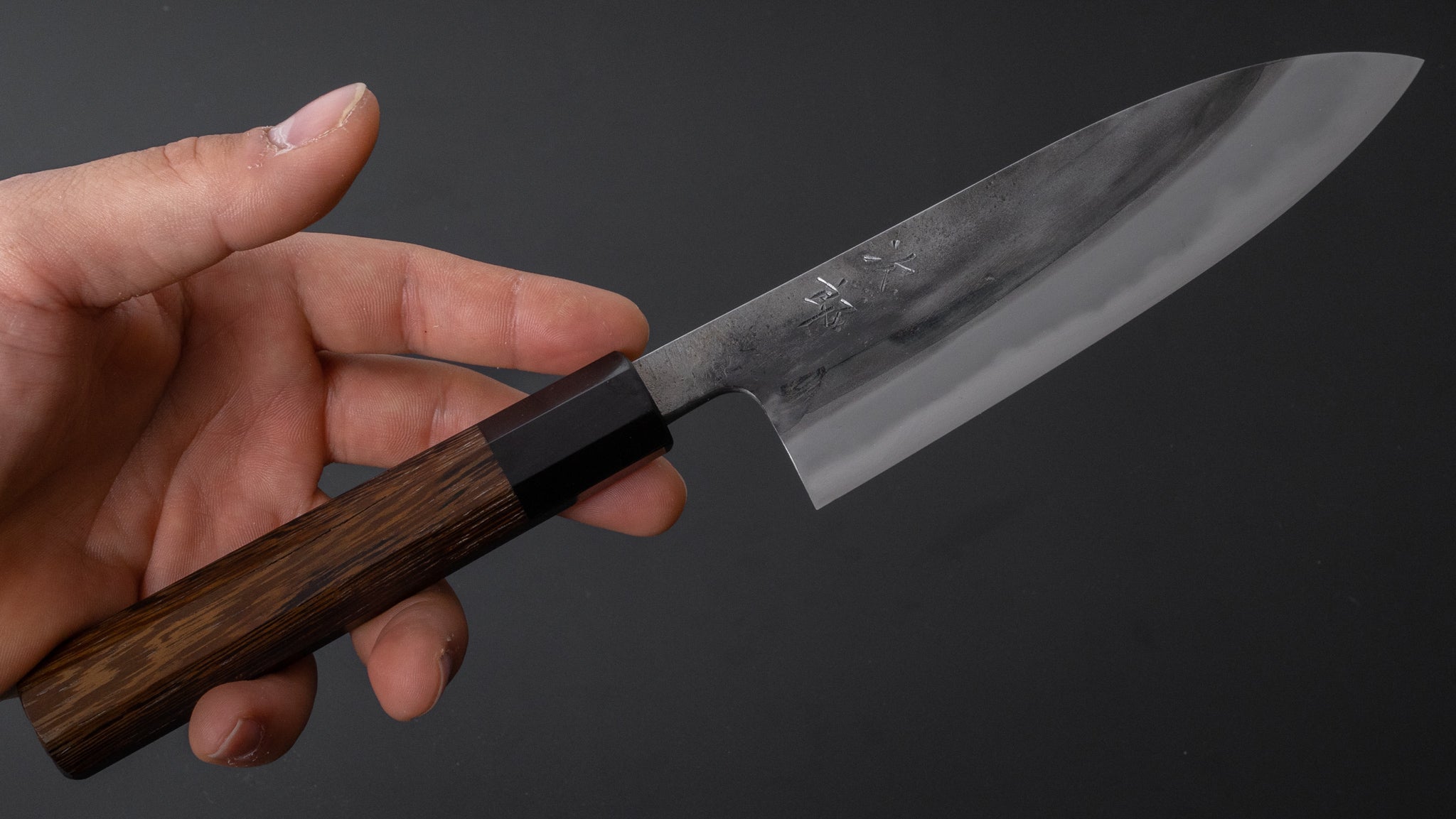 Premium Jiro Tsuchime Petty Knife 150mm - Handcrafted Japanese Kitchen Knife with Taihei Tagayasan Wood Handle (#320) - Perfect for Slicing, Dicing & Precision Cutting in Professional & Home Kitchens