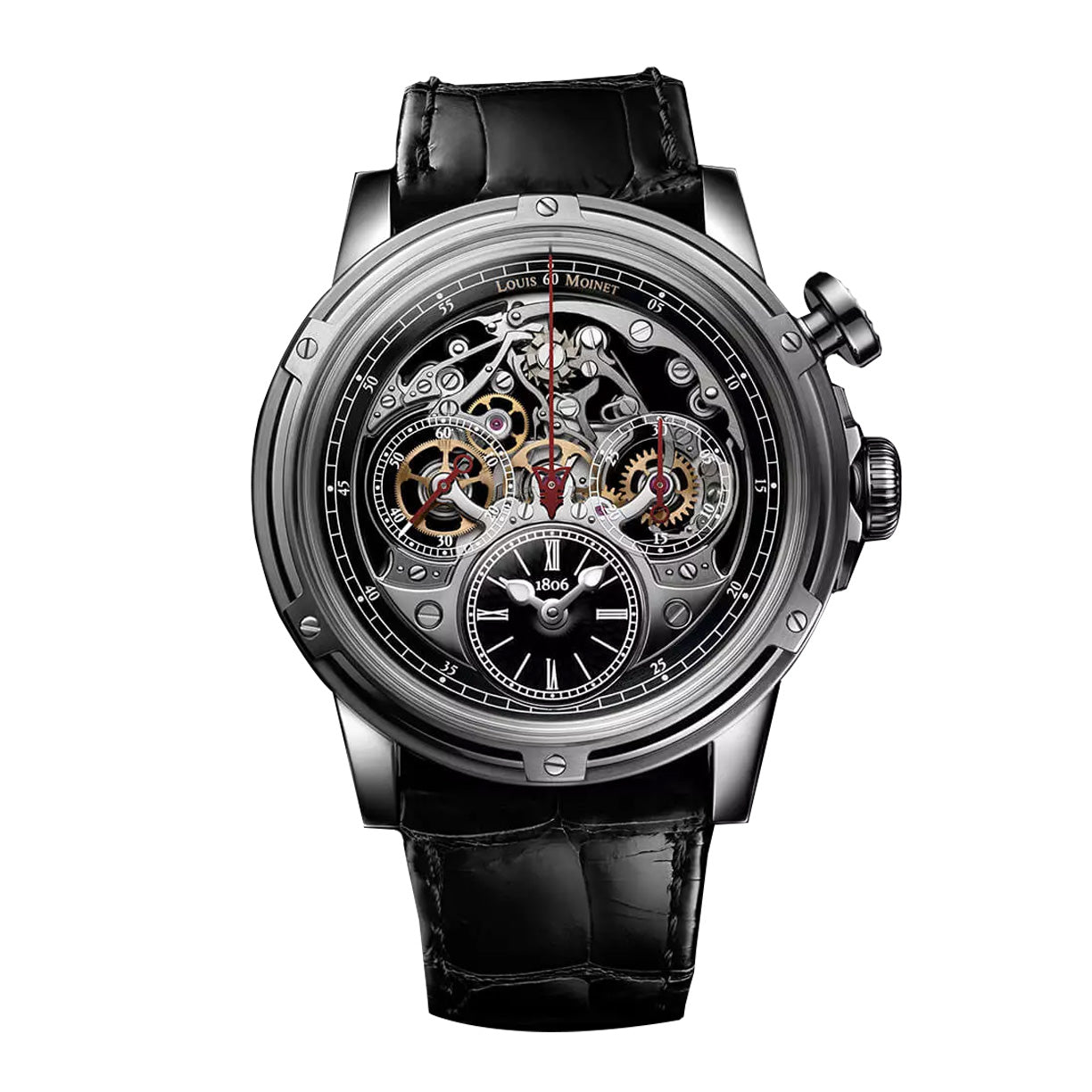 Louis Moinet Memoris Superlight Luxury Men's Watch - Swiss Automatic Chronograph for Business & Formal Occasions