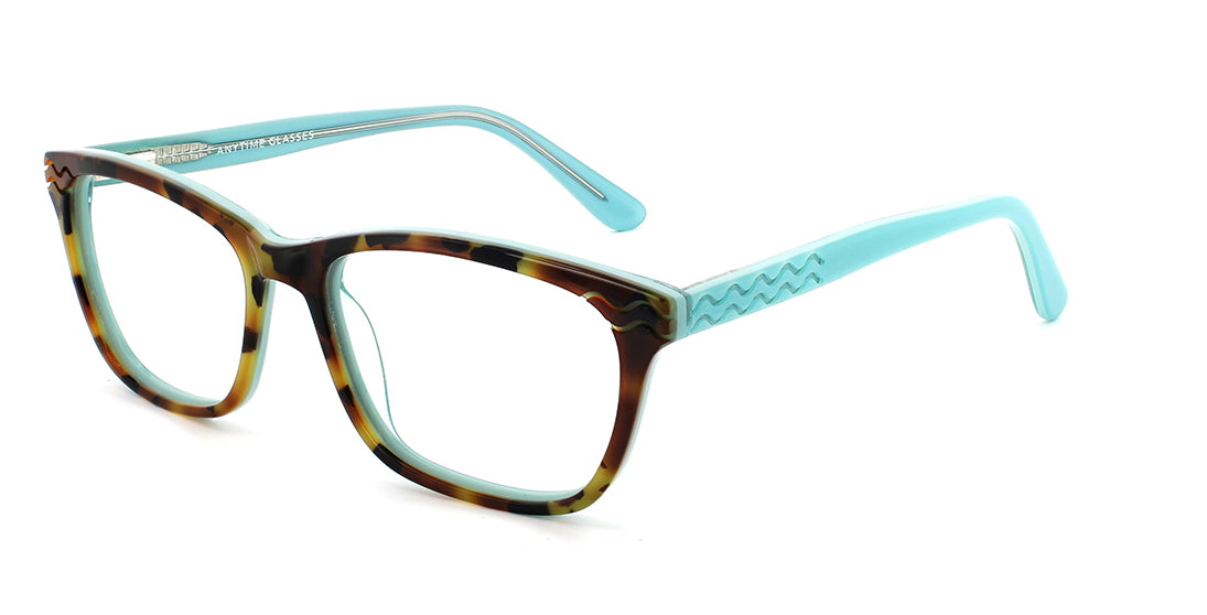 Unique Tortoise Rectangle Frame DR20027 - Stylish Eyeglasses for Men & Women - Perfect for Reading, Work, and Everyday Fashion